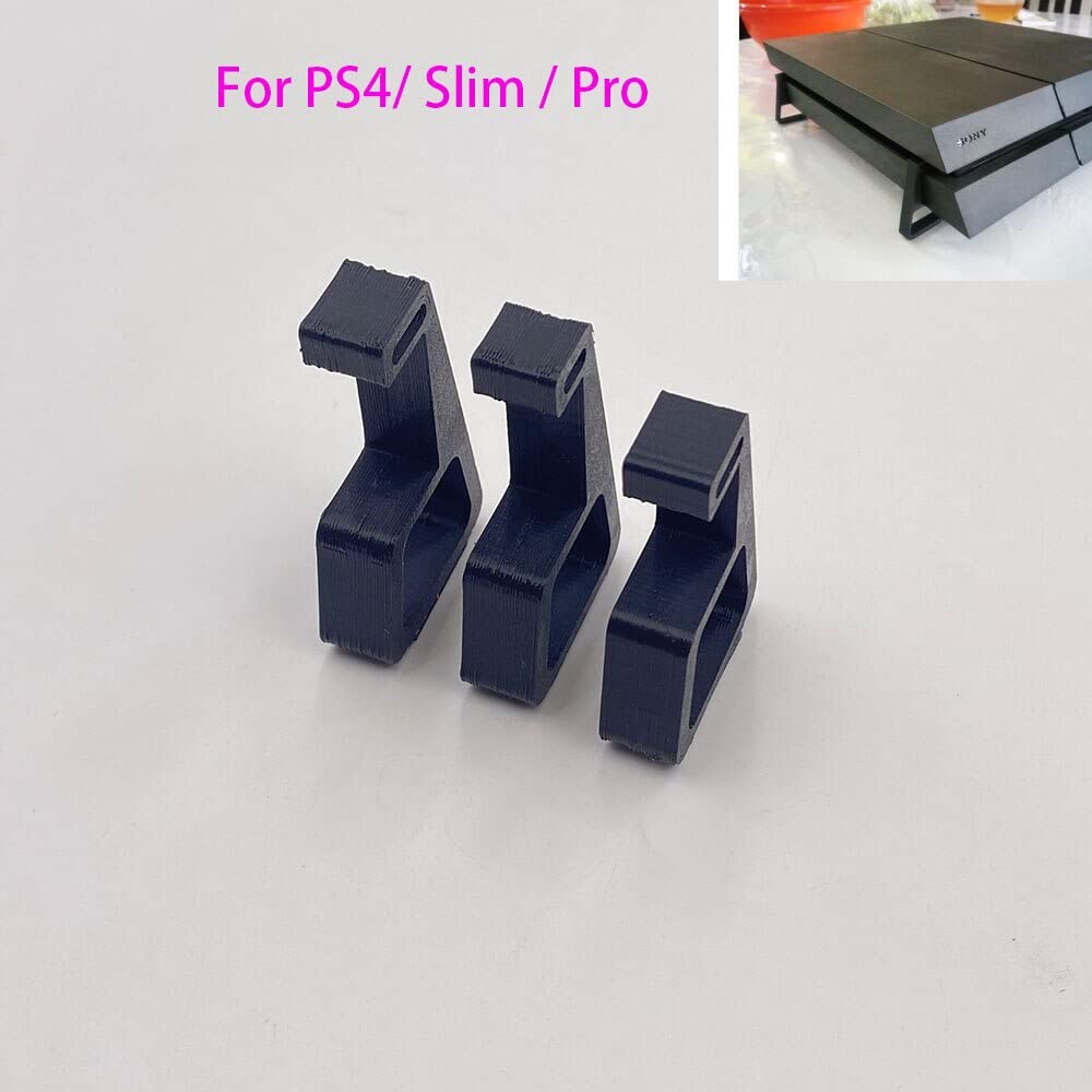 4-Pack Horizontal Stand Feet Holder Bracket for PS4/PS4 Slim/PS4 Pro - Cooling Desktop Stand Accessories for Better Airflow & Gaming Performance - Perfect for Gaming Setups & Entertainment Centers
