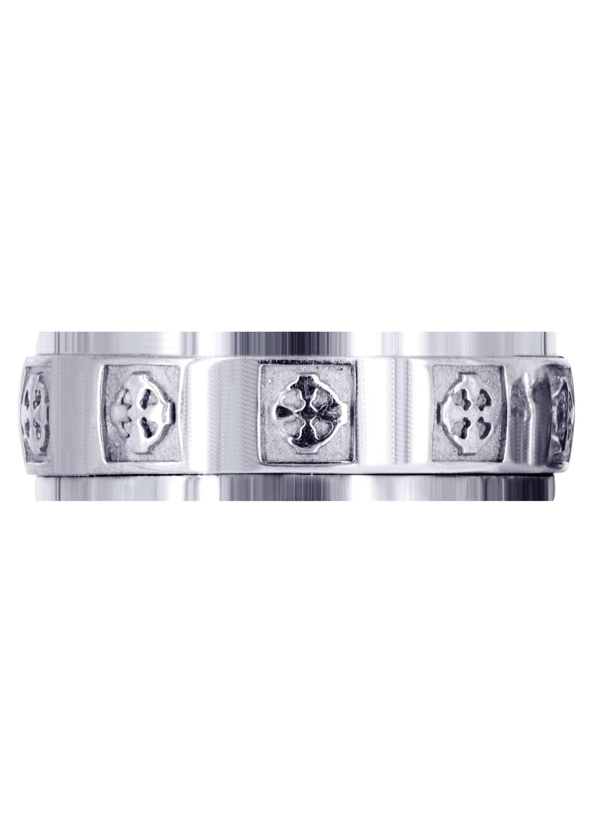 Celtic Men's Wedding Band Ring - Sand Blast & High Polish Finish - Stainless Steel or Tungsten - Perfect for Engagements, Anniversaries & Celtic Weddings