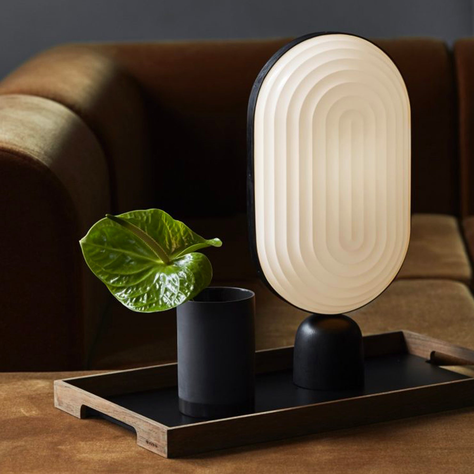 Modern Arc Table Lamp - Adjustable LED Desk Light for Home Office, Reading & Study - Sleek Design with Dimmable Brightness for Bedroom, Living Room & Workspace