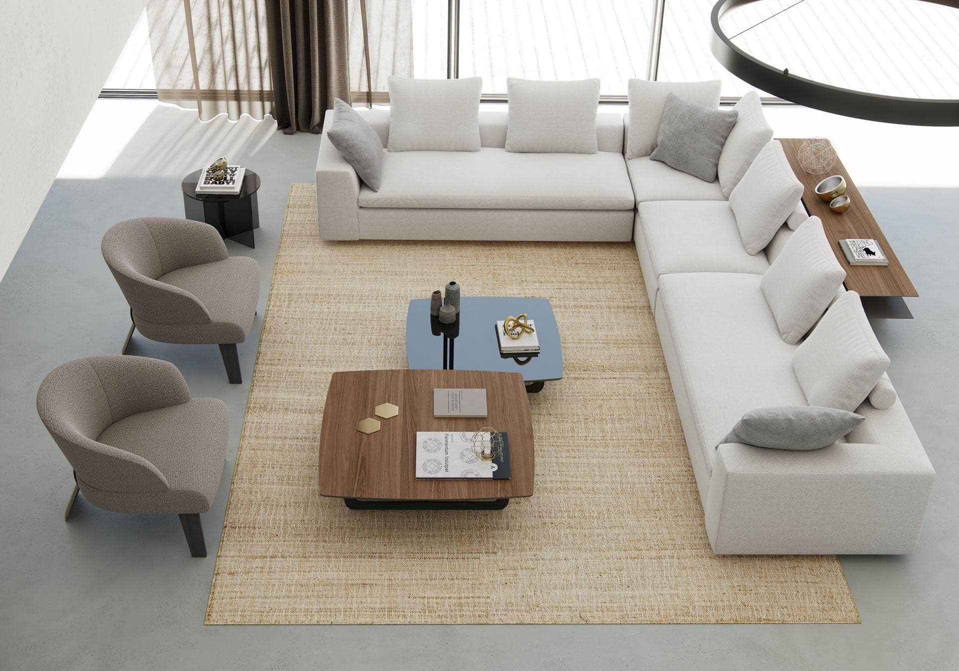 Thayer Accent Lounge Chair - Modern Maplewood Frame with Premium Italian Fabric - Perfect for Living Room, Bedroom, or Office Decor