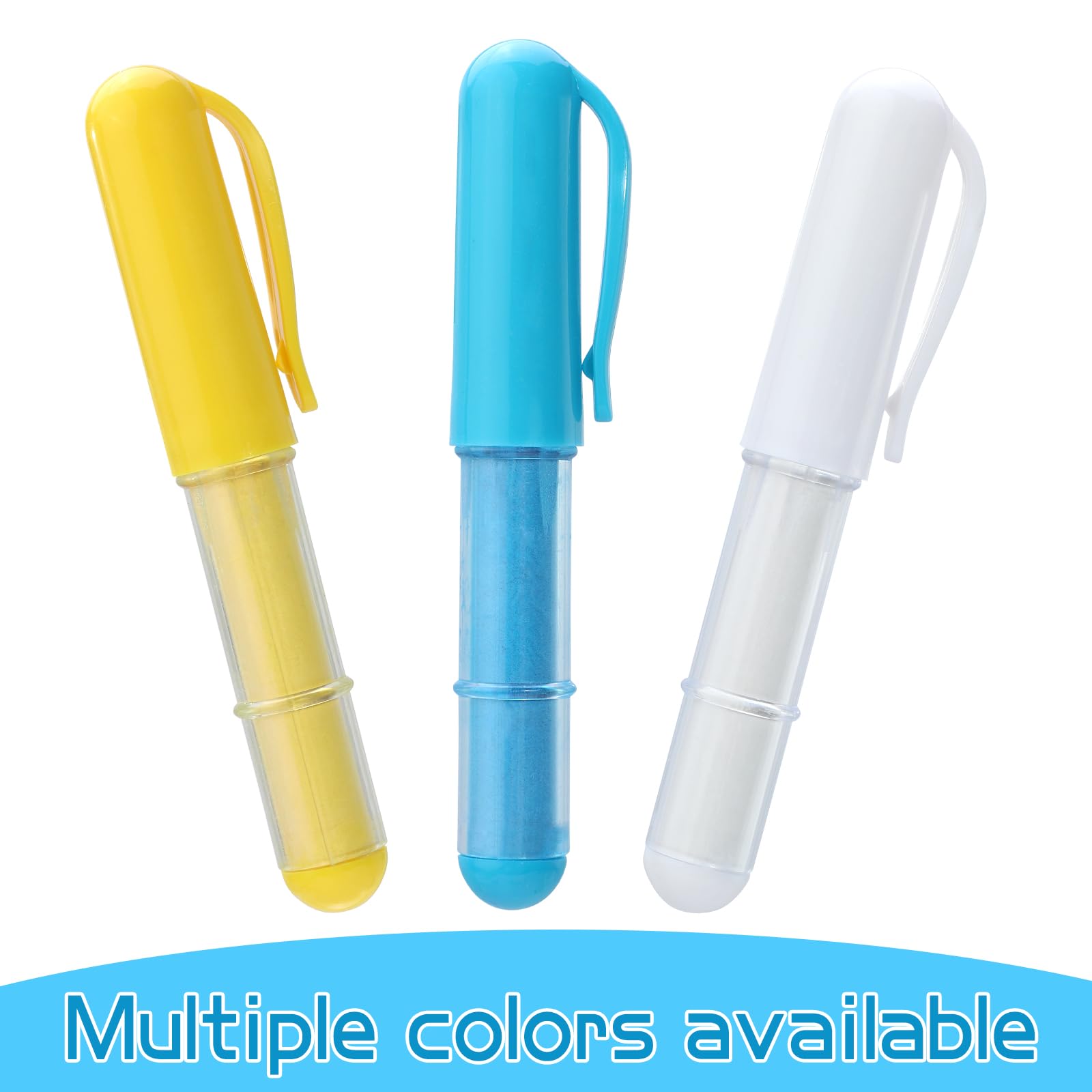 Refillable Fabric Chalk Markers - 2 Pack Blue & White Sewing Chalk Pencils for Quilting, Tailoring & DIY Crafts | Perfect for Fabric Marking, Pattern Tracing & Sewing Notions Accessories