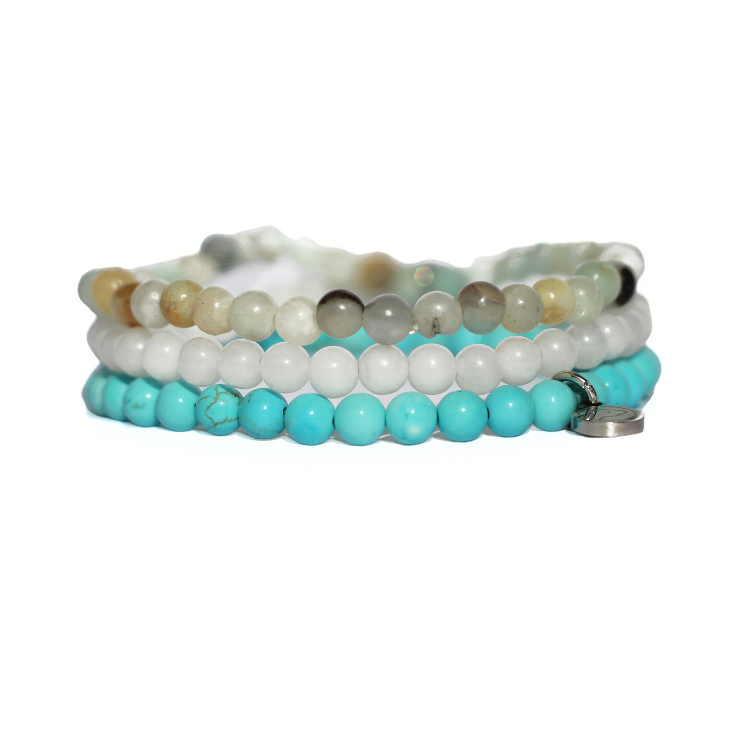 Natural Healing Crystal Bracelet Set - Mini Gemstone Energy Bracelets for Women & Men - Perfect for Meditation, Yoga & Stress Relief