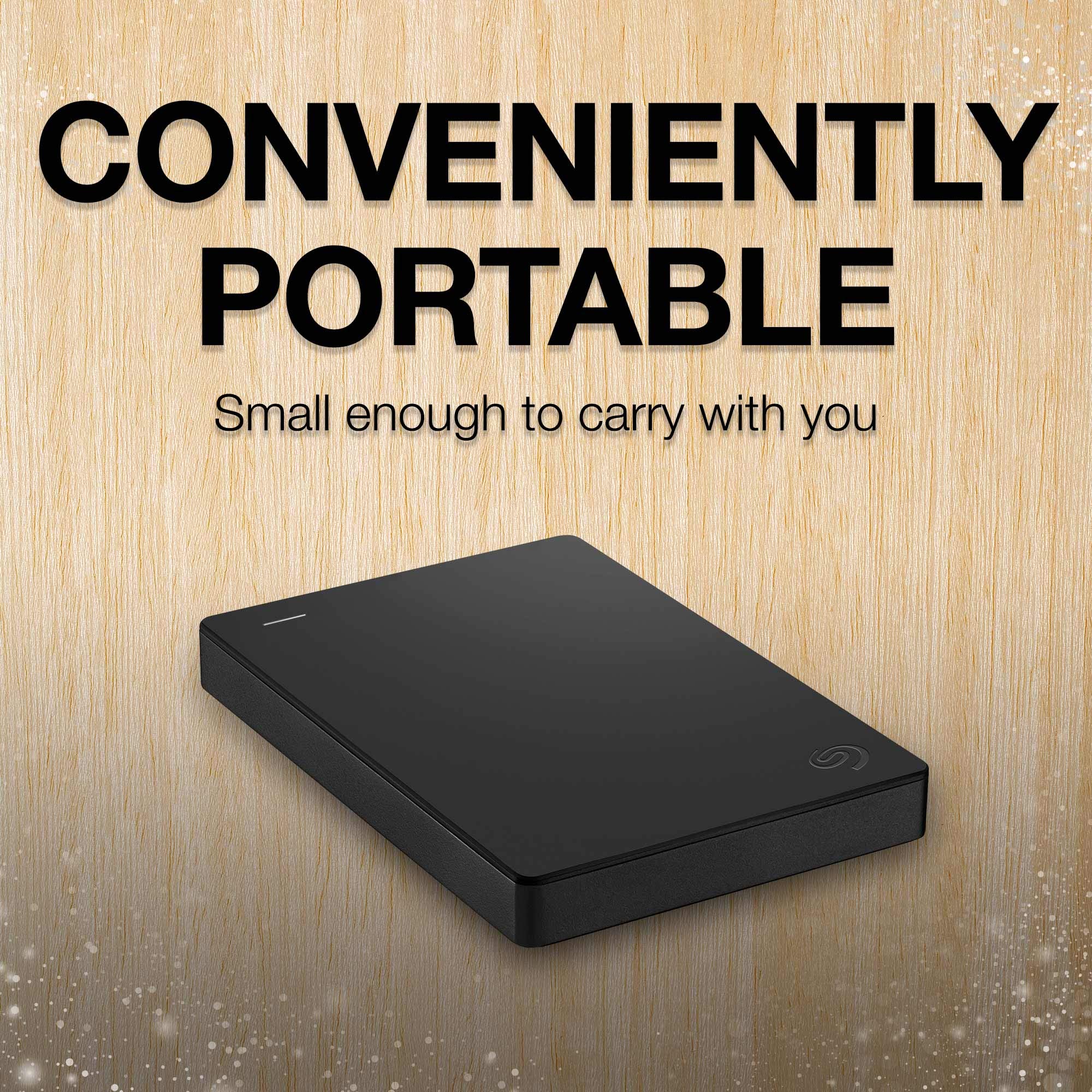 Seagate Portable 4TB External Hard Drive HDD – USB 3.0 for PC, Mac, Xbox & PlayStation - Fast Data Transfer, Plug & Play, 1-Year Rescue Service (STGX4000400) - Perfect for Gaming, Backup Storage & Travel Use
