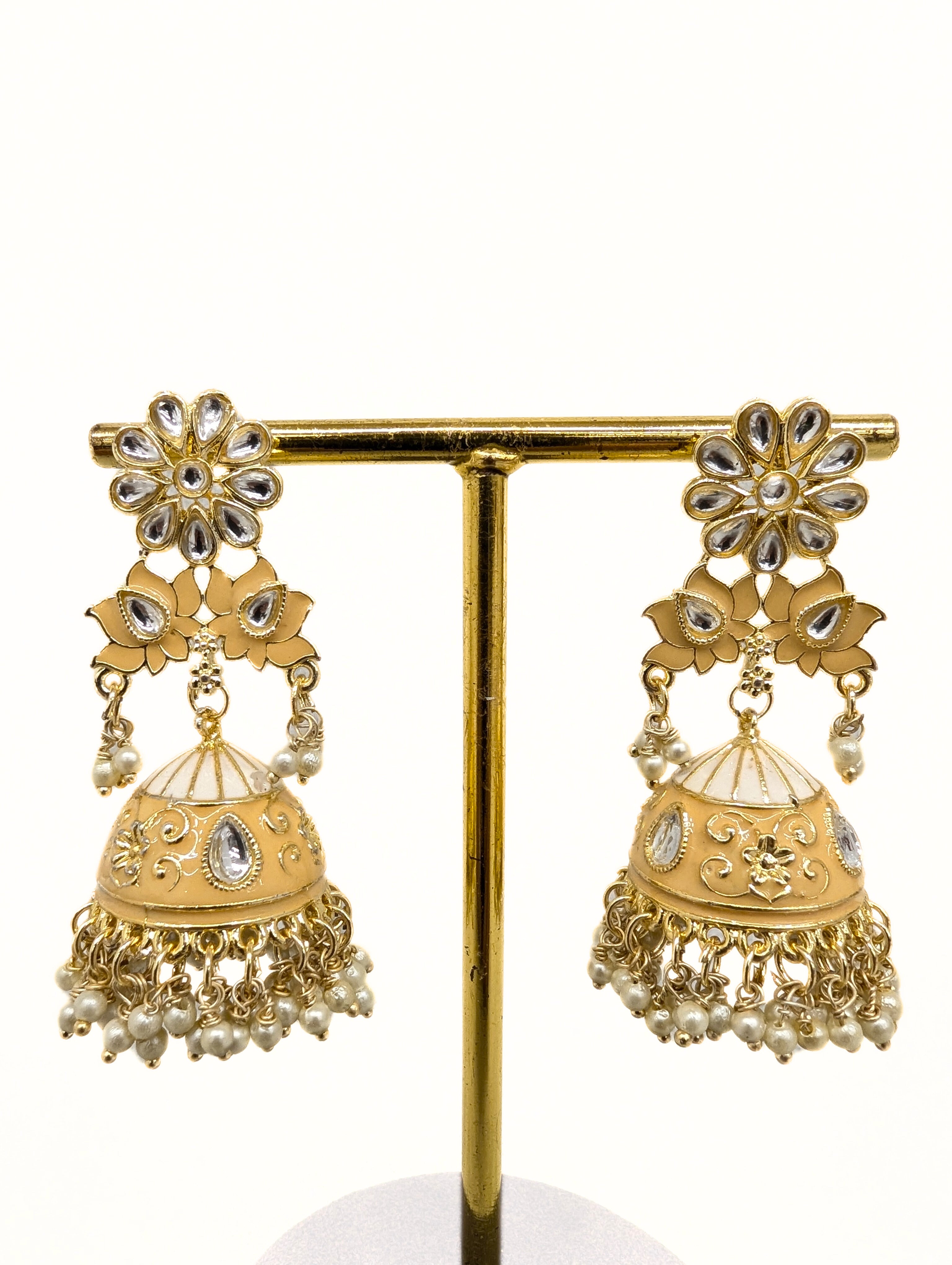 Exquisite KIARA MEENAKARI EARRINGS - Handcrafted Indian Jewelry for Women, Traditional Ethnic Boho Accessories - Perfect for Weddings, Parties & Festive Occasions