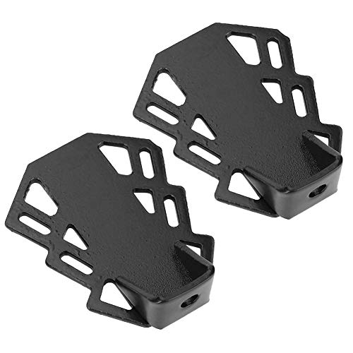 VGEBY1 2Pcs Bike Rear Pedals - Heavy Duty Iron Footrest for Mountain & Road Bicycles with 5mm Hole - Perfect for Commuting, Touring & Cycling Accessories
