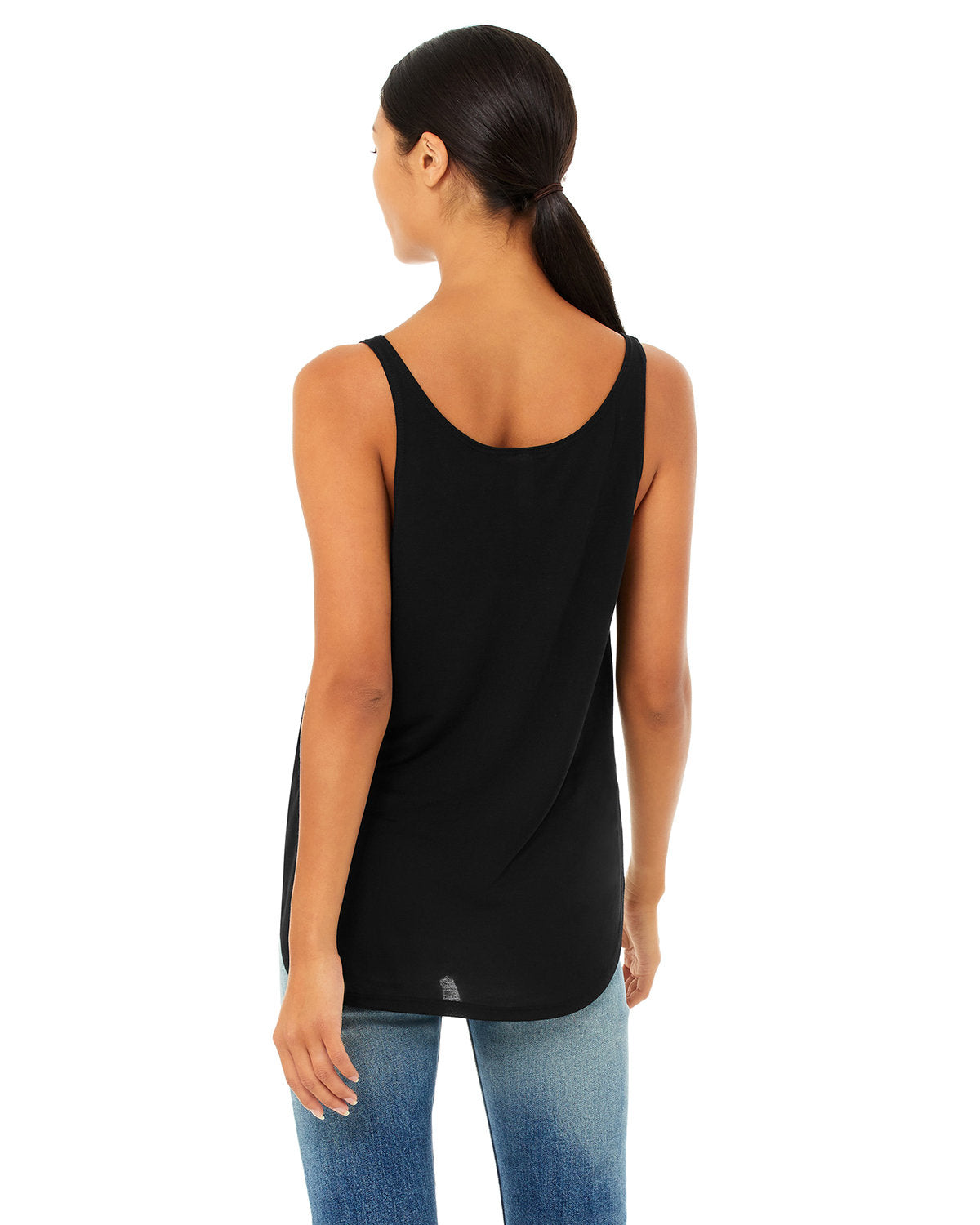Bella + Canvas B8802 Women's Flowy Side Slit Tank Top - Soft & Comfortable Casual Wear for Summer, Yoga, and Beach Outfits