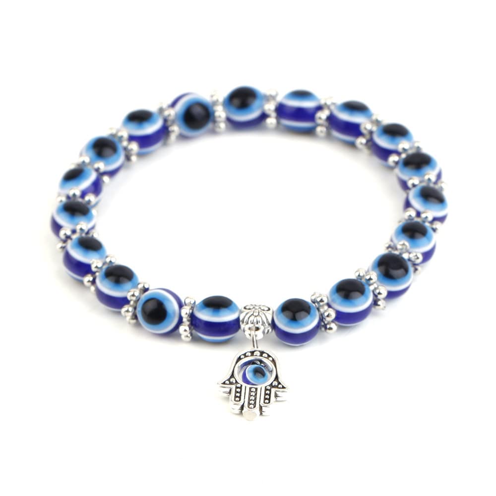 Evil Eye Bracelet for Women - Vintage Protection Jewelry for Good Luck & Positive Energy - Birthday Gift for Her - Perfect for Everyday Wear, Meditation & Spiritual Healing