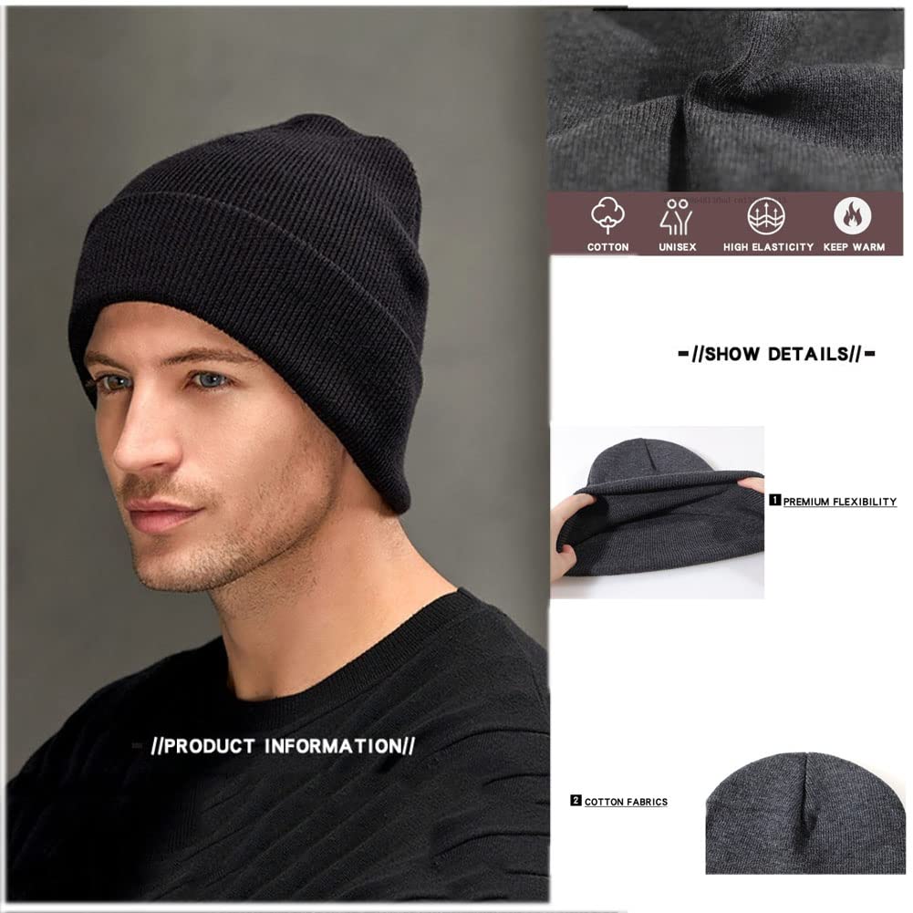 Vikings Beanie Hats - Fenrir Wolf & Odin Winter Skullies Knit Hat with Earmuffs for Men & Women - Warm Wool Cap for Outdoor Activities, Snowboarding, and Cold Weather Fashion