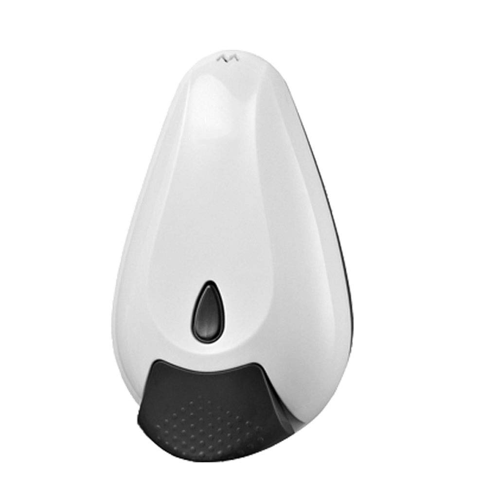 Wall-Mounted 500ml Manual Soap Dispenser - ABS Material Water Drop Design for Bathroom, Kitchen & Shower - Perfect for Liquid Soap, Lotion & Shower Gel (White)