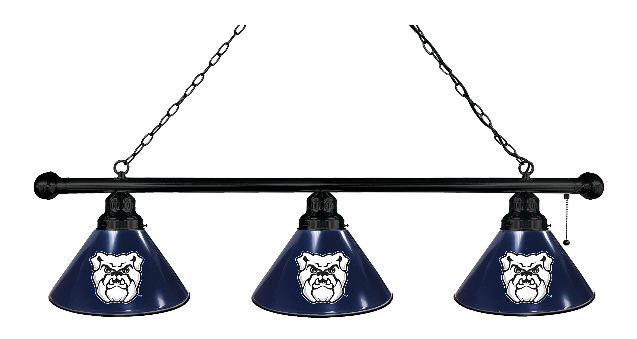 Holland Bar Stool Co. Butler University 3-Shade Billiard Light - Vintage Style Pool Table Lighting Fixture for Game Rooms, Bars & Man Caves