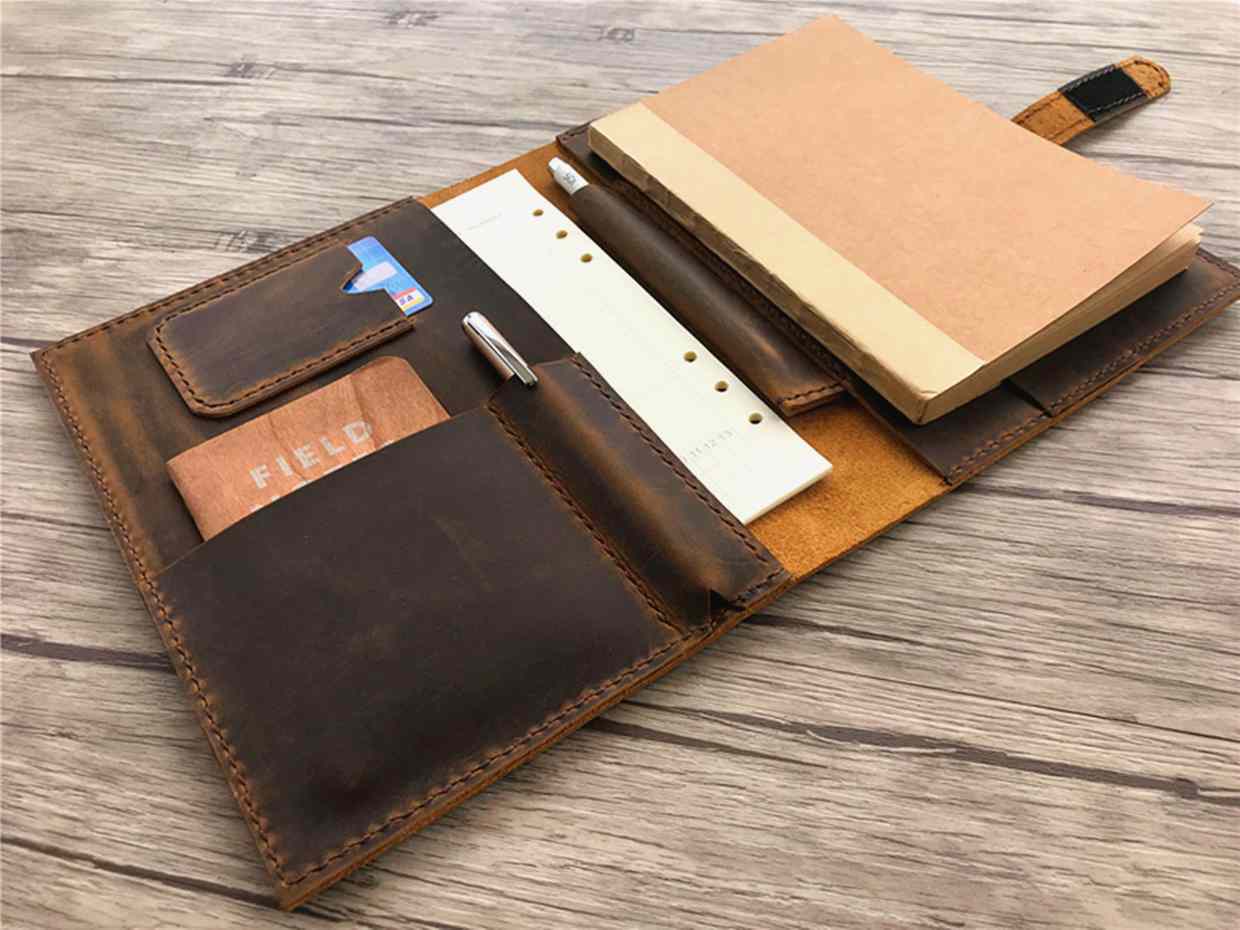 Personalized Rustic Leather Journal Notebook Cover - Handmade for Writing, Sketching & Gift Giving - Perfect for Travel, Work & Creative Projects