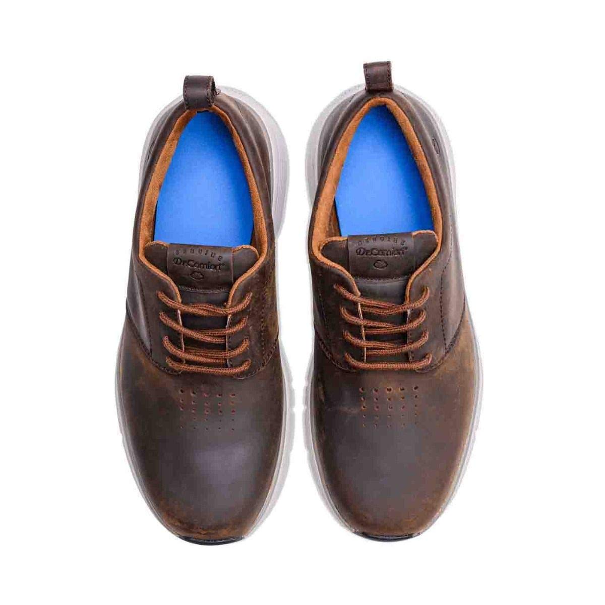 Dr. Comfort Roger Diabetic Shoes for Men - Leather Therapeutic Walking Shoes with Gel Inserts for Foot Pain Relief | Ideal for Diabetic Patients & Daily Comfort