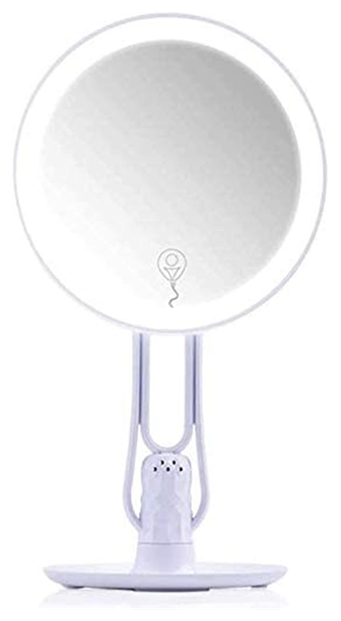 KEKEYANG LED Makeup Mirror with Touch Dimming & USB Charging - Adjustable Desktop Vanity Mirror for Bedroom, Living Room, Hallway - Perfect Beauty Mirror for Makeup, Skincare & Grooming (White)