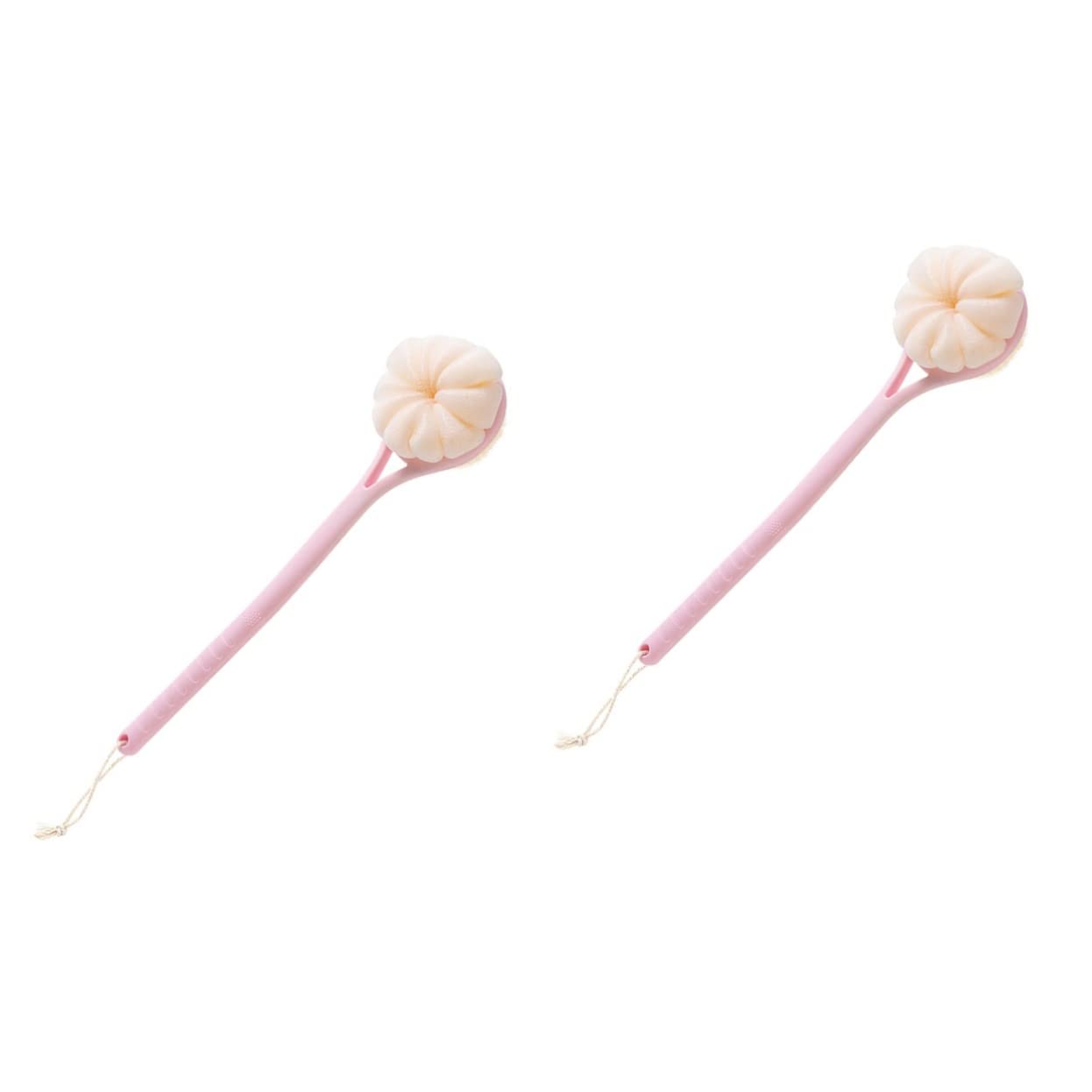 Minkissy 2-in-1 Back Bath Brush - Double-Sided Shower Scrubber for Elderly Care & Detergent Use