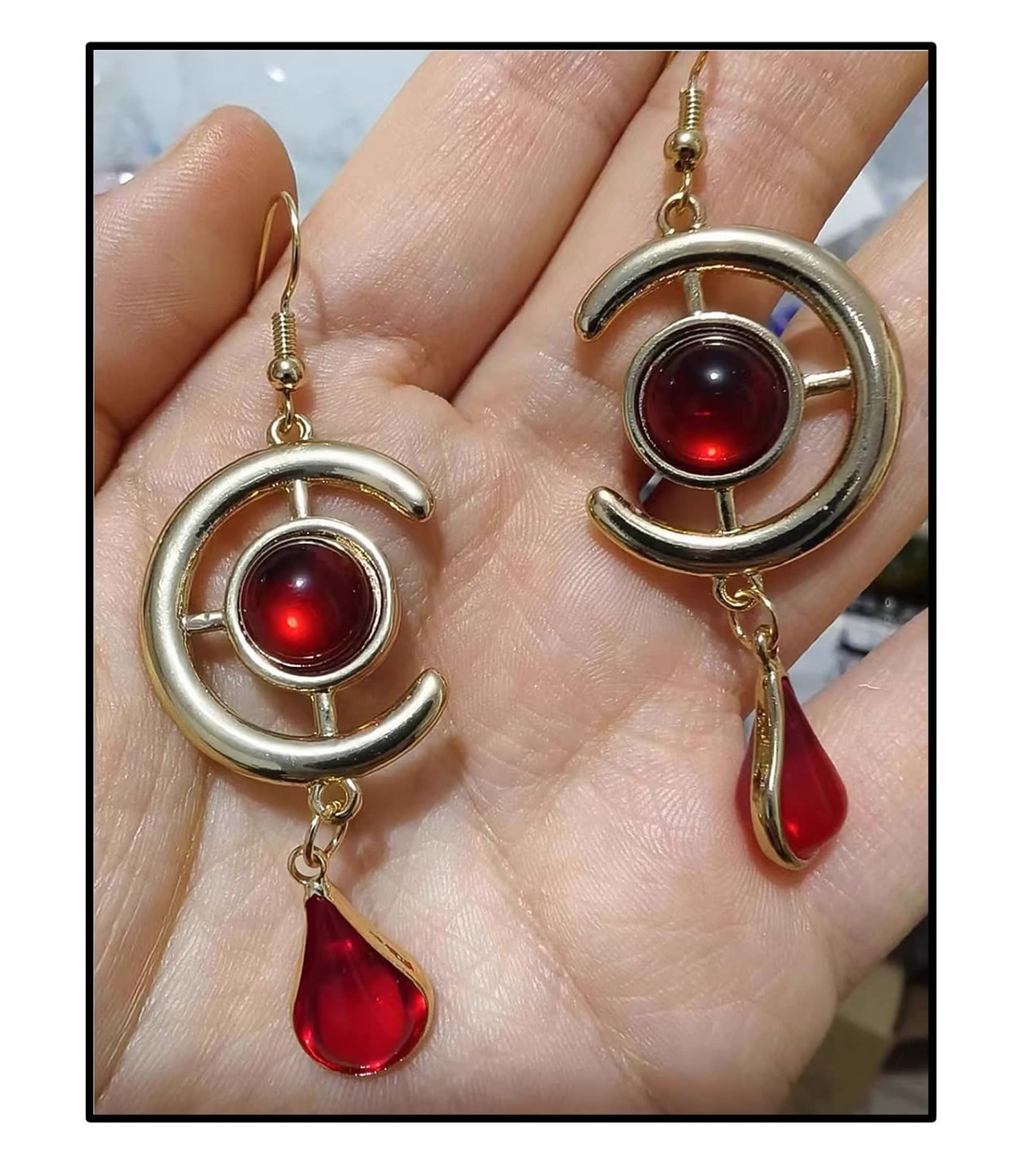 Frieren Earrings & Wand Prop Set - Anime Cosplay Accessories for Frieren Costume (PVC Material, Item#9711-01) - Perfect for Cosplay Events, Halloween, and Anime Conventions