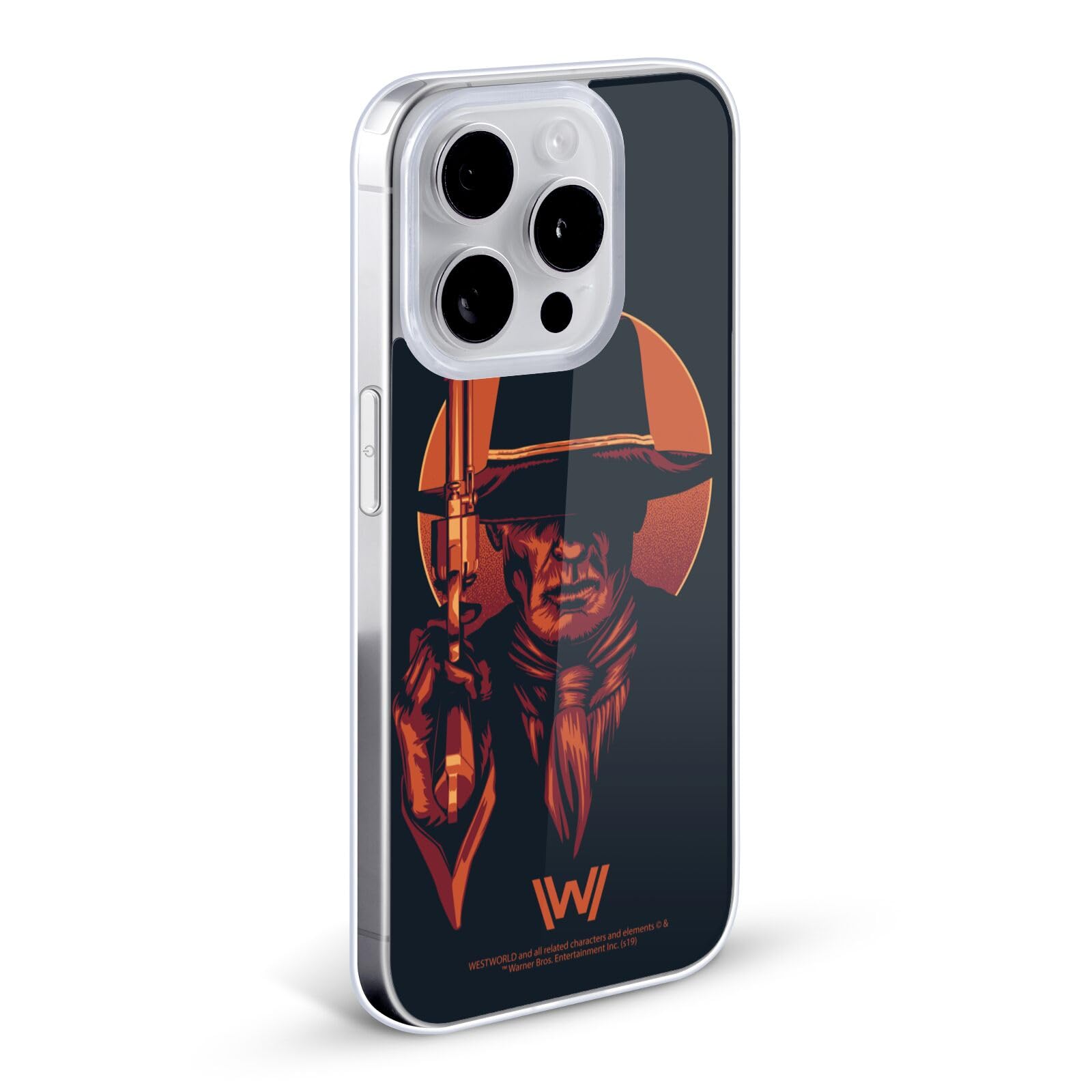 Officially Licensed Westworld Man in Black 2 Soft Gel Case for iPhone 13 - Premium Protective Phone Cover with Unique Graphics | Perfect for Sci-Fi Fans & TV Show Enthusiasts