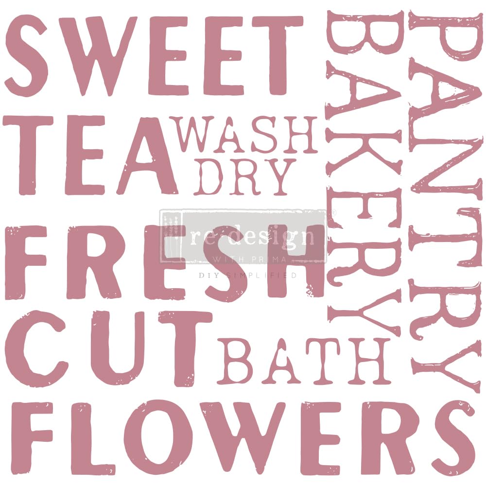 Sweet Tea Clear-Cling Wall Decals - Reusable Vinyl Stickers for Furniture, Nightstand, Vanity & Desk Decor | DIY Home Wall Art, Bedroom & Office Decoration | Perfect for Makeup Vanity, Dressing Table & Computer Workspace