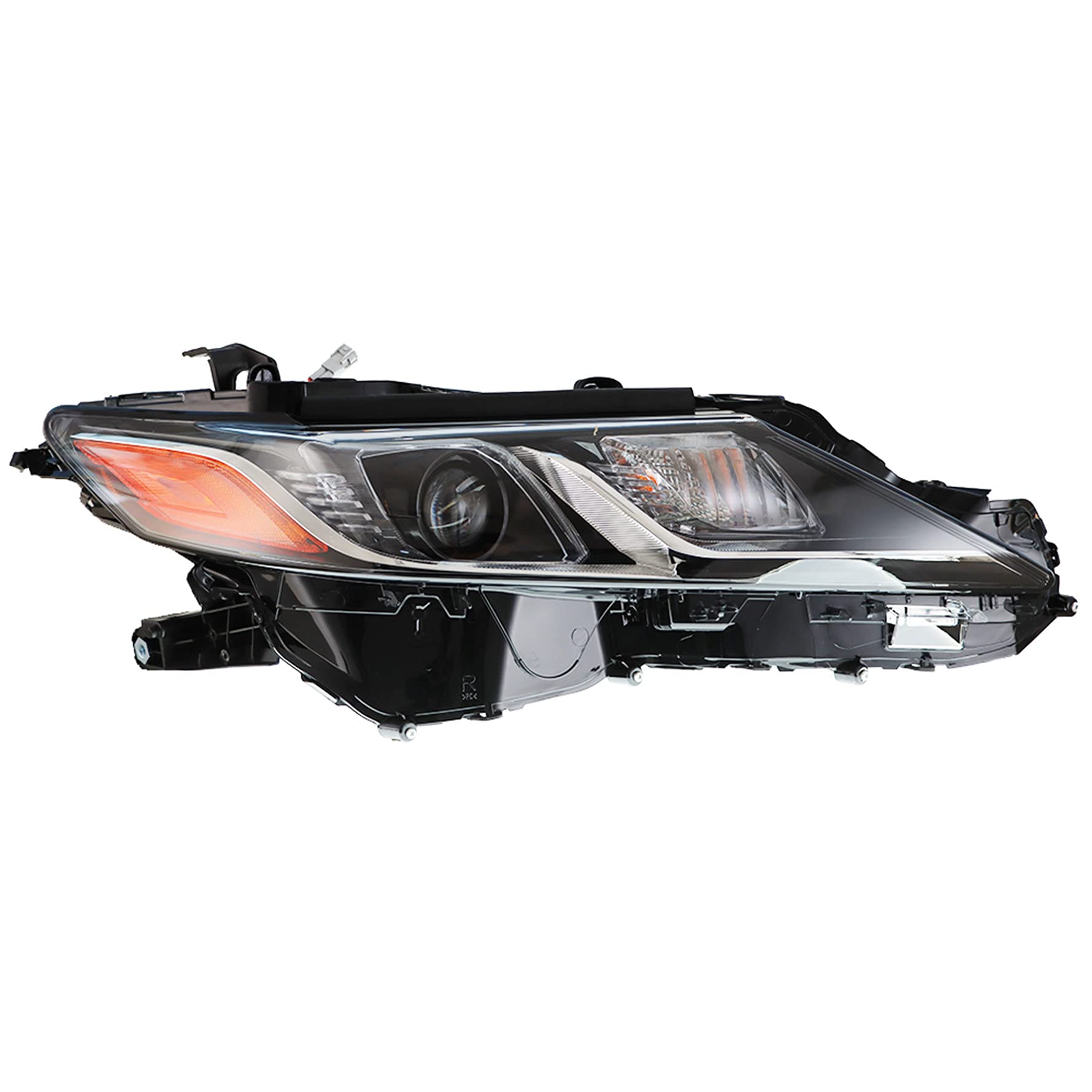 Munirater 81110-06C40 TO2503255 Black Right Front LED Projector Headlight Assembly - Replacement for 2018-2019 Toyota Camry L/LE/SE Models | Perfect for Night Driving & Enhanced Visibility