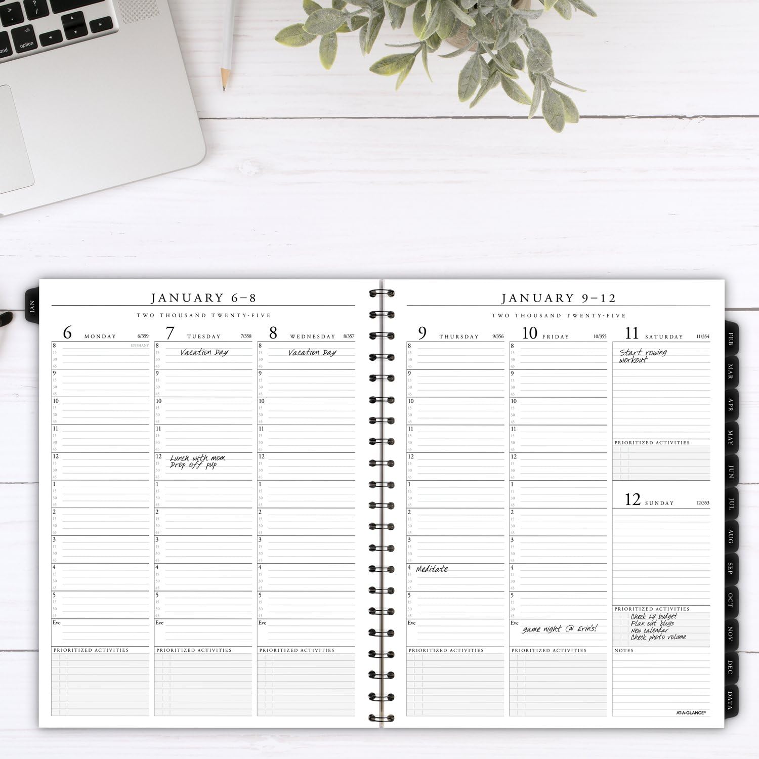 AT-A-GLANCE Executive 2025 Planner Refill - Weekly & Monthly Calendar, 8.25