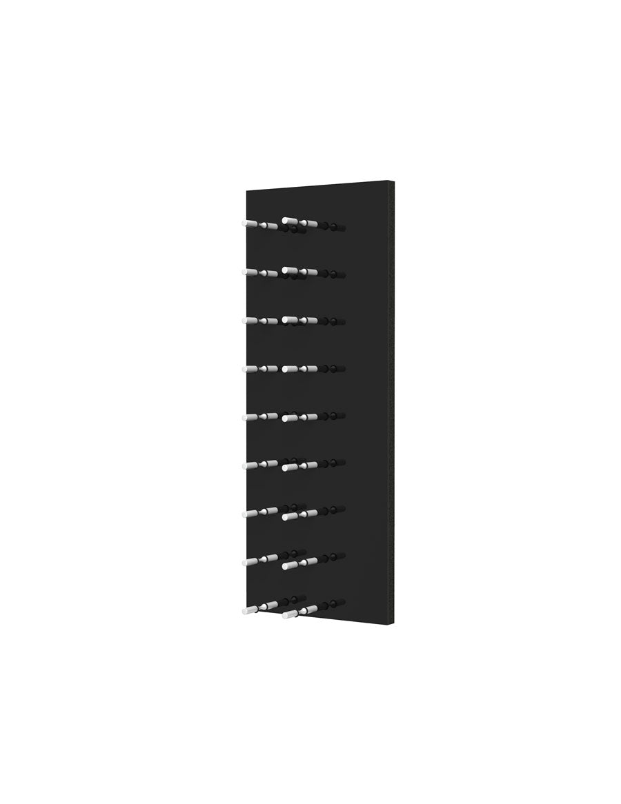 Fusion Wine Wall (Label Forward) - Black Acrylic 3-Foot Wine Bottle Display Shelf for Home Bar, Restaurant, or Wine Cellar Organization