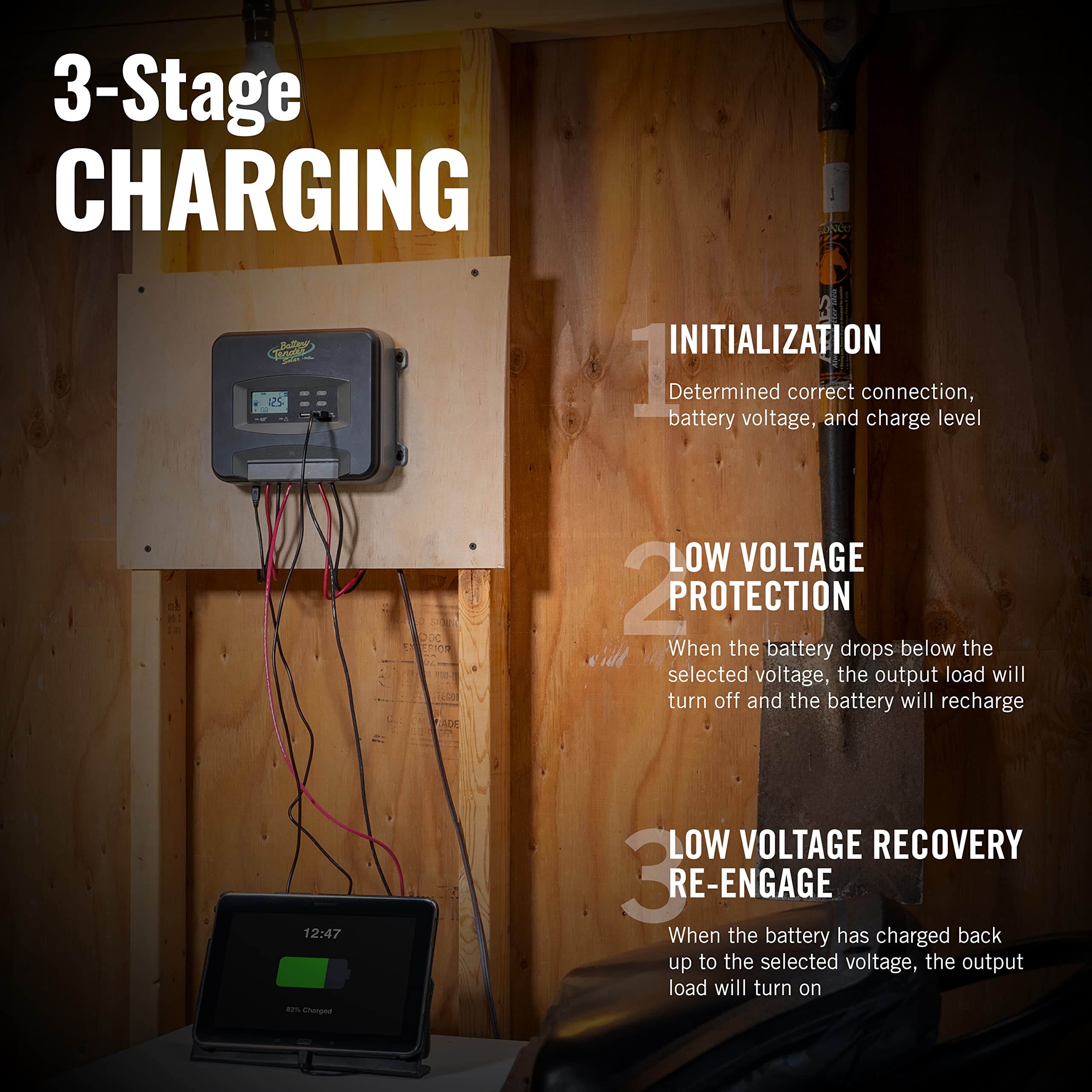 30 AMP MPPT Solar Charge Controller with LCD Screen - 12V/24V Battery Charger for Lead Acid, AGM, Gel & Lithium Batteries - Ideal for RVs, Boats, Off-Grid Solar Systems & Home Backup Power
