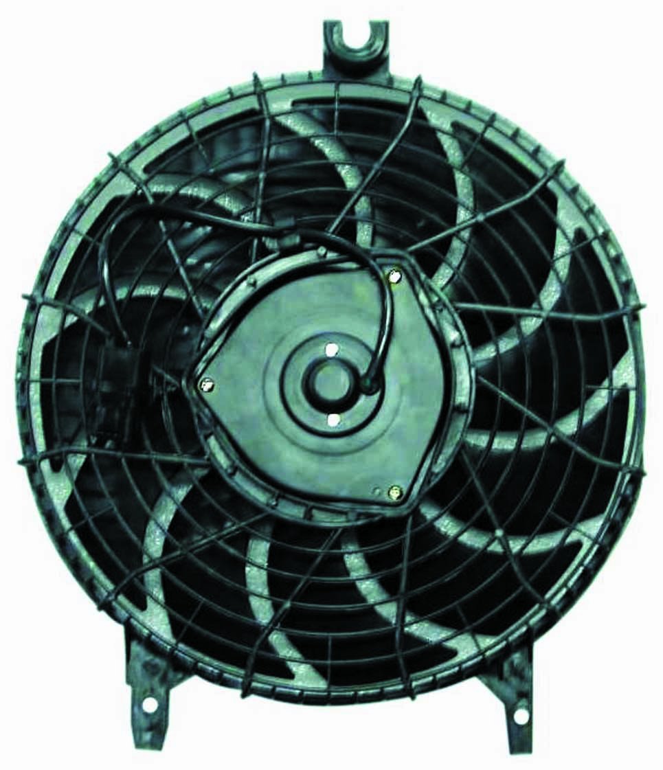 DEPO 312-55012-200 Replacement A/C Condenser Fan Assembly - Aftermarket Cooling Fan for Car AC System - Perfect for Vehicle AC Repair & Maintenance