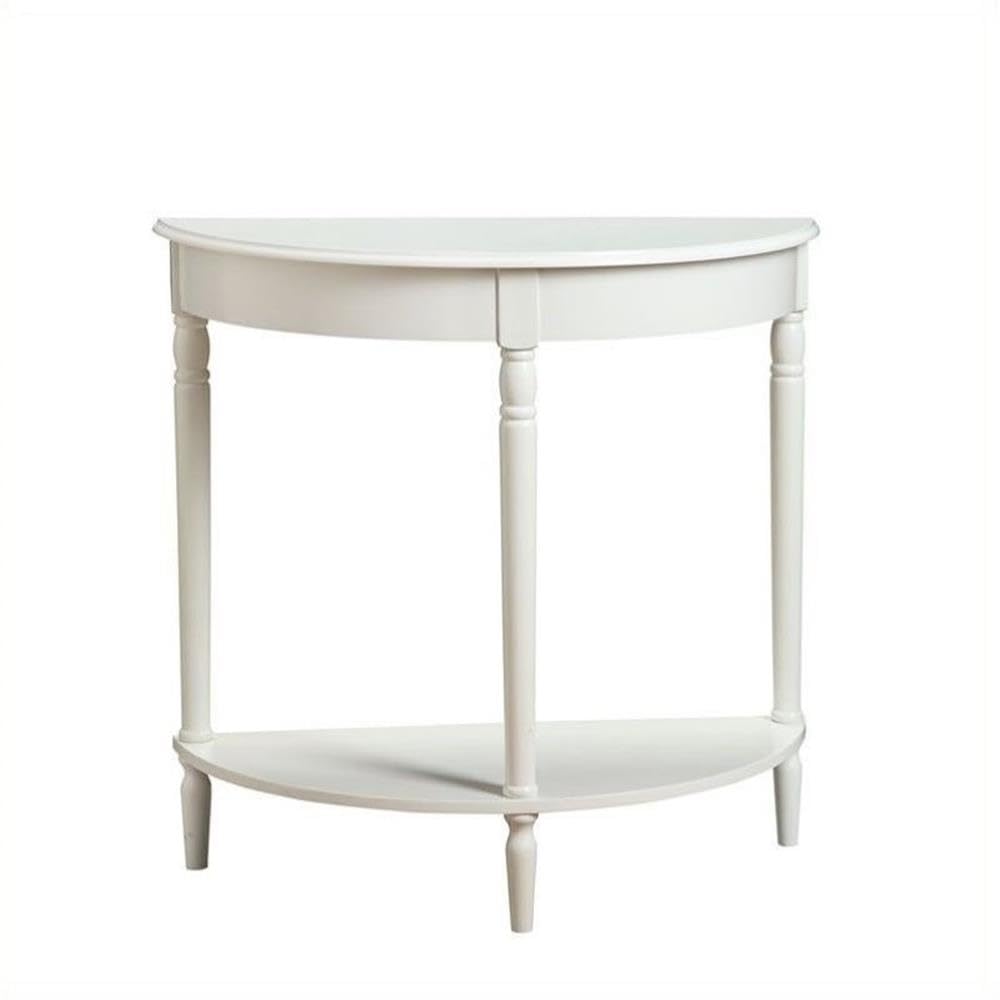 Pemberly Row White Entryway Table - Elegant Console Table for Hallway, Foyer & Living Room Decor - Perfect for Storage & Display