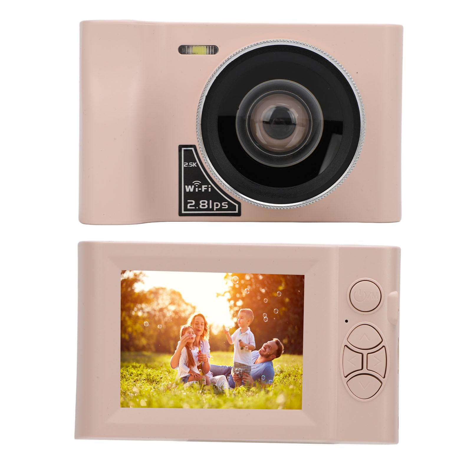 24MP 2.5K Kids Digital Camera with 16X Zoom - Compact WiFi Mirrorless Camera for Beginners | Perfect Travel Camera for Children, Teens & Gift Ideas | Outdoor Adventures, Birthday Parties & Family Vacations