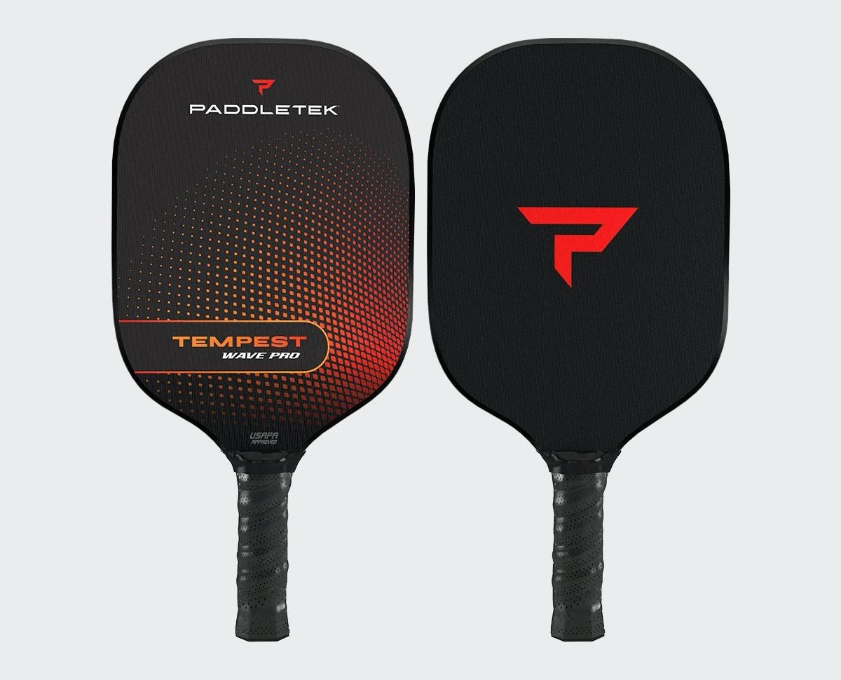 **Paddletek Tempest Wave Pro Pickleball Paddle - Premium Carbon Fiber Surface, Lightweight & Durable - Perfect for Competitive Play & Outdoor Games**