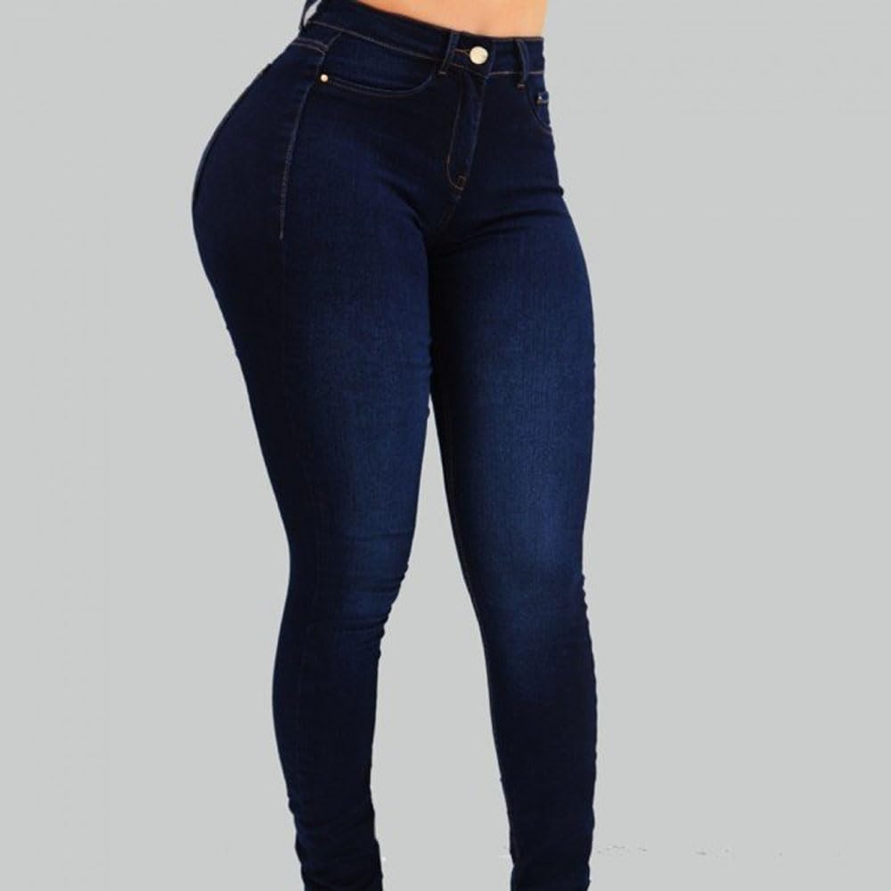 **Akapi Women's Curvy High-Waist Butt Lift Skinny Jeans - Stretch Denim for a Flattering Fit | Perfect for Casual Wear, Date Nights & Office Outfits**