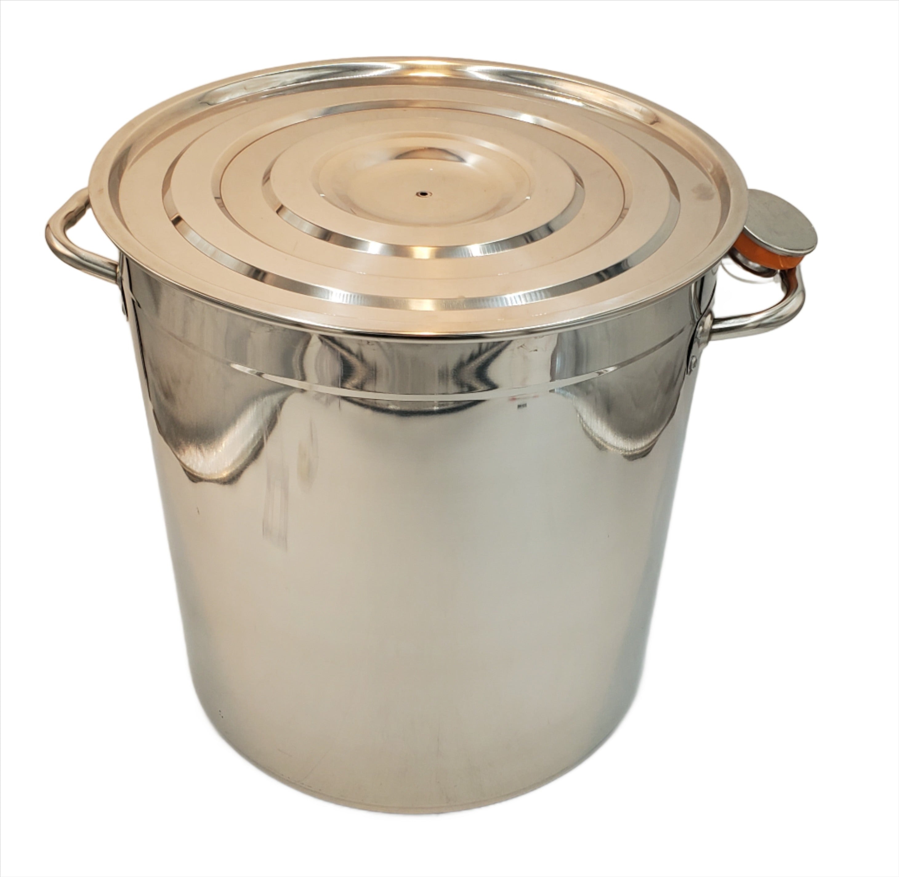 16x17 Stainless Steel Stock Pot 74 QT - Large Cooking Pot for Soups, Stews, and Pasta - Perfect for Home Kitchens and Commercial Use