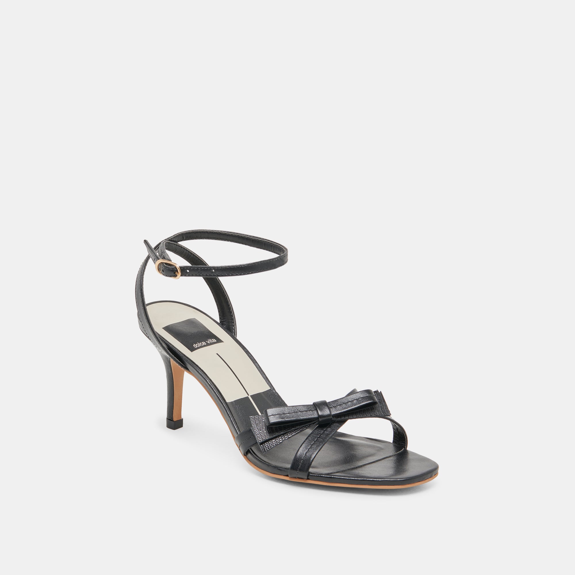 GALOR Women's Black Leather High Heels - Stylish & Comfortable Dress Shoes for Party, Wedding & Evening Events