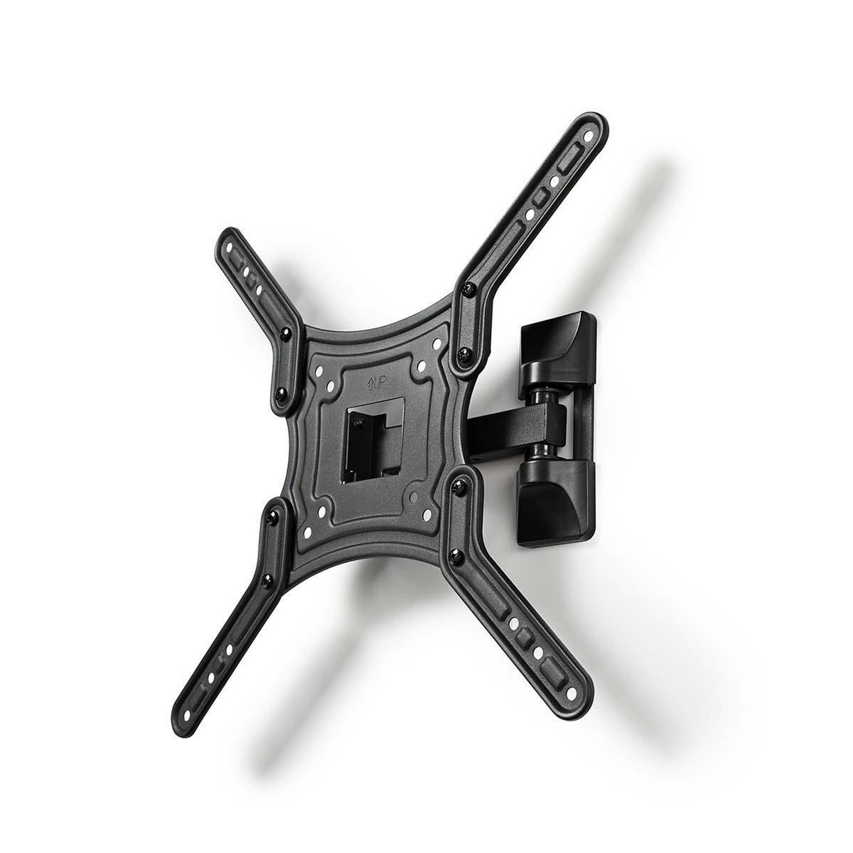 Universal TV Wall Mount Bracket - Swivel & Tilt for 23-55 Inch TVs, Max 30 kg, 2 Pivot Points - Perfect for Living Room, Bedroom & Office