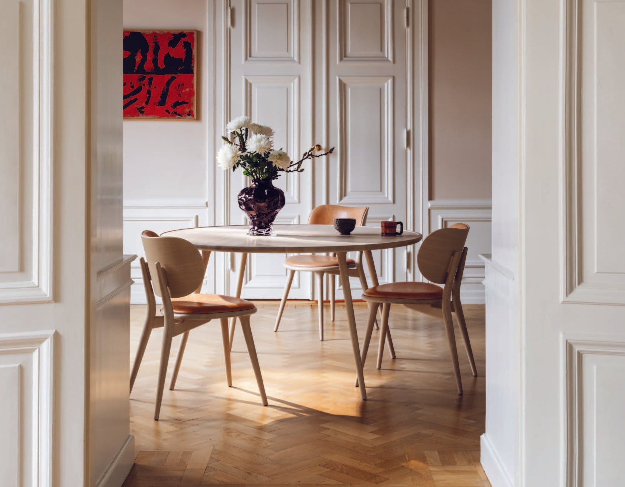 Stylish Accent Dining Table by Mater - Perfect for Modern Kitchens, Dining Rooms & Small Spaces