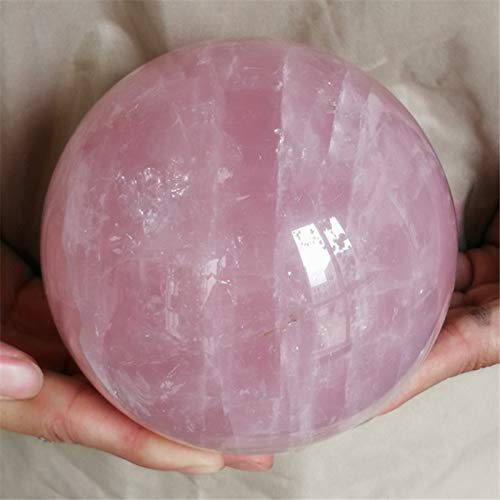 1pc 130mm Natural Rose Quartz Sphere Ball - Large Pink Crystal Healing Stone for Meditation, Reiki, Home Decor & Spiritual Gifts