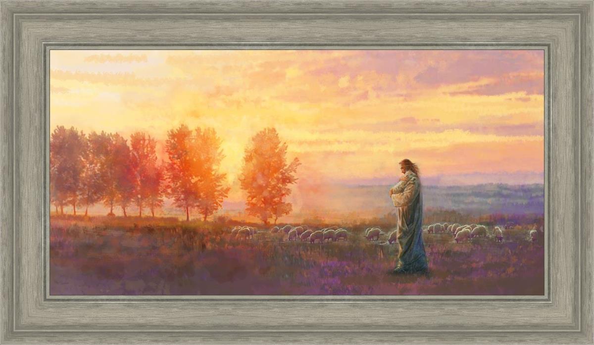 Eventide By Yongsung Kim - Premium Christian Wall Art for Home & Church Decor | Inspirational Bible Verse Canvas Painting | Perfect for Living Room, Bedroom & Worship Spaces