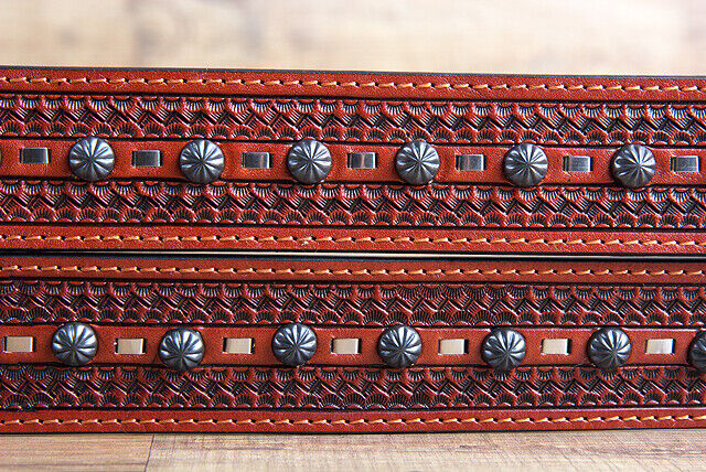 42 In 3D Natural Men's Basketweave Western Cowboy Belt - Stylish Leather Accessory for Rodeo, Country Music Festivals & Western Fashion Outfits