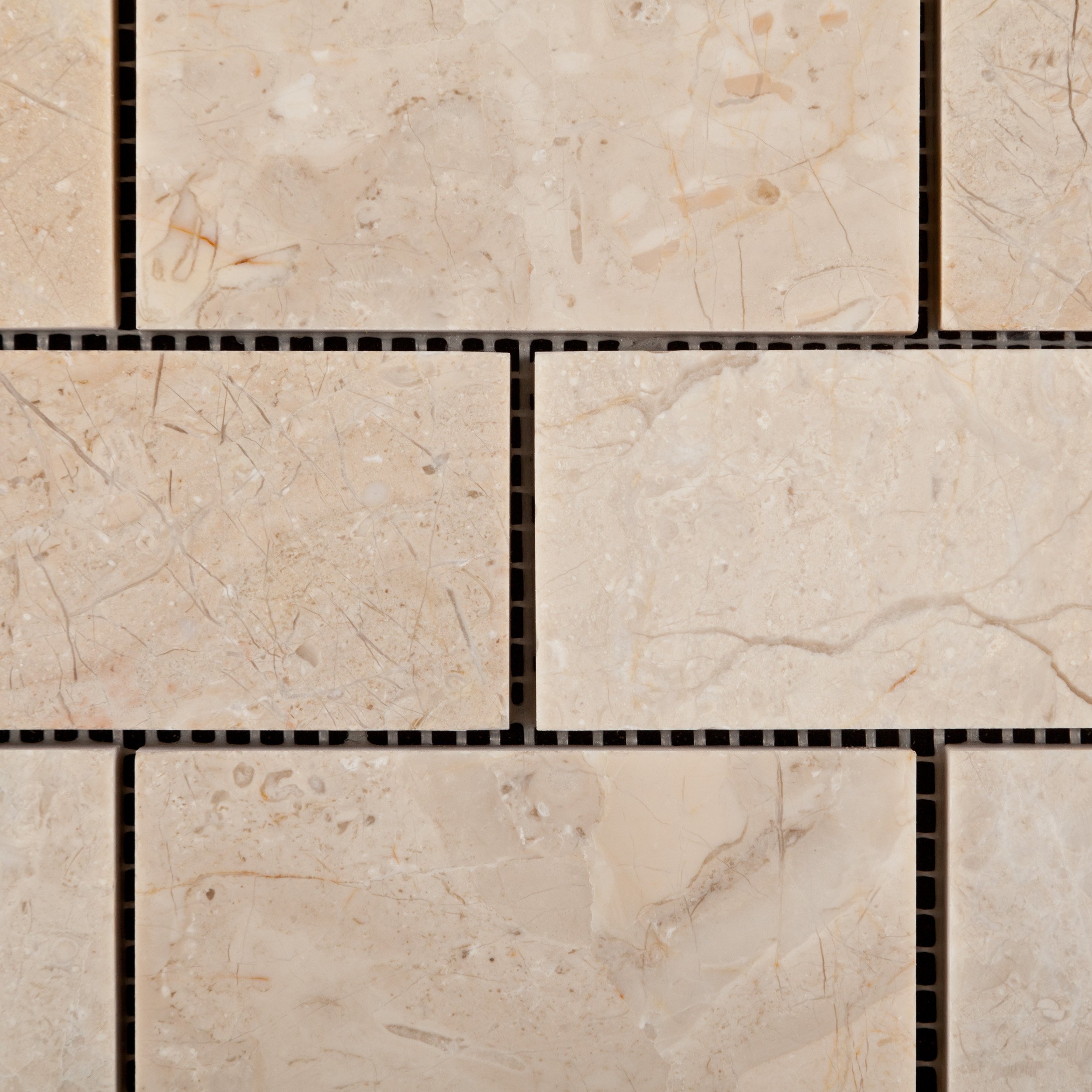 Bursa Beige/Sandy Beige Marble 2x4 Polished Brick Mosaic Tile - Box of 5 Sheets (10 sq ft) - Premium Wall & Floor Tile for Kitchen Backsplash, Bathroom, Shower, and Fireplace