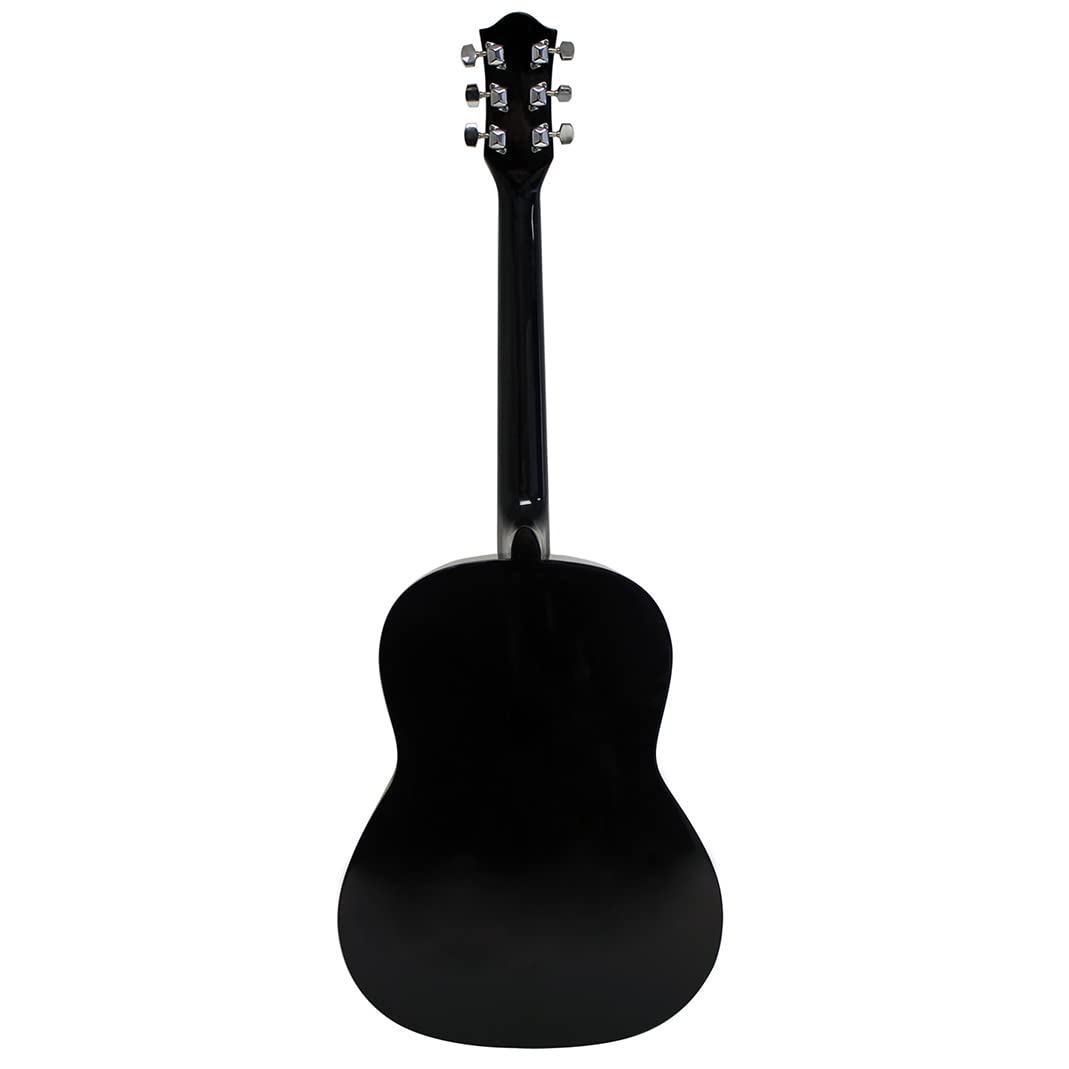 RockJam Acoustic Guitar Superkit with Stand, Gig Bag, Tuner, Picks, Strings & Online Lessons - 6-Piece Full Size Right-Handed Natural Wood Guitar Set (RJW-101-N-PK) - Perfect for Beginners, Travel & Home Practice