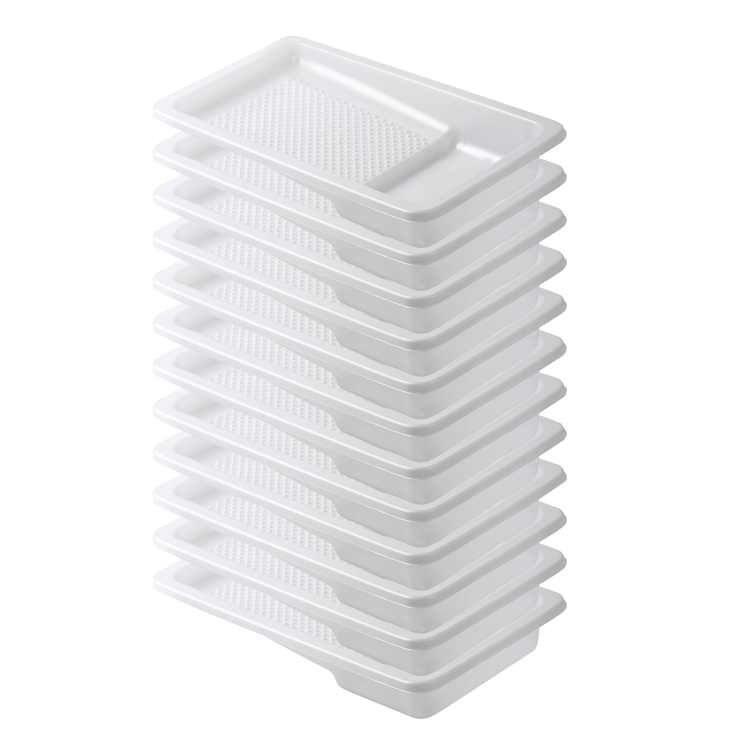 Bates 4 Inch Disposable Paint Tray Liners - 12 Pack Small Plastic Paint Roller Trays & Pans for Mini Painting Projects - Perfect for Home DIY, Wall Touch-Ups, and Small Craft Projects