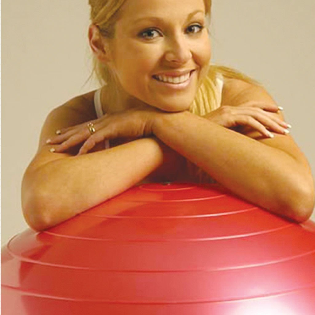 Loumet Fitness Ball Pro - Premium Exercise Ball for Yoga, Pilates & Core Workouts - Anti-Burst Stability Ball for Home & Gym Fitness Training