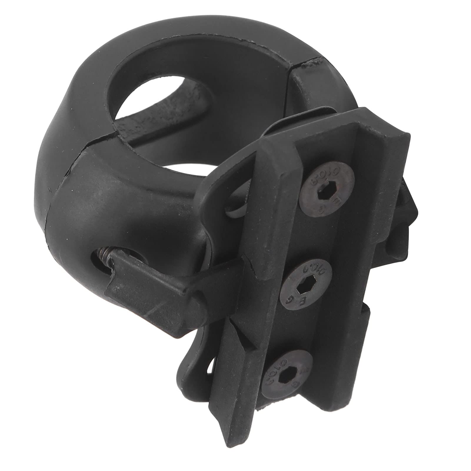 CHICIRIS Helmet Flashlight Mount - Adjustable Flashlight Clamp Holder, Portable Helmet Light Bracket for Outdoor Activities, Camping, Hiking, Cycling & Night Work