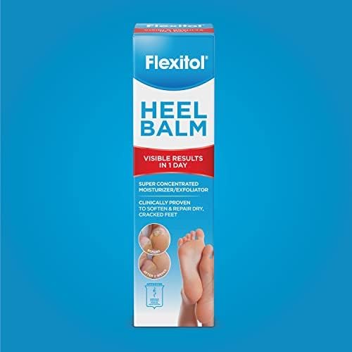Flexitol Heel Balm - Intense Moisturizing & Exfoliating Foot Cream for Dry Cracked Feet | 4 Oz | Original Formula | Perfect for Daily Foot Care & Cracked Heel Repair