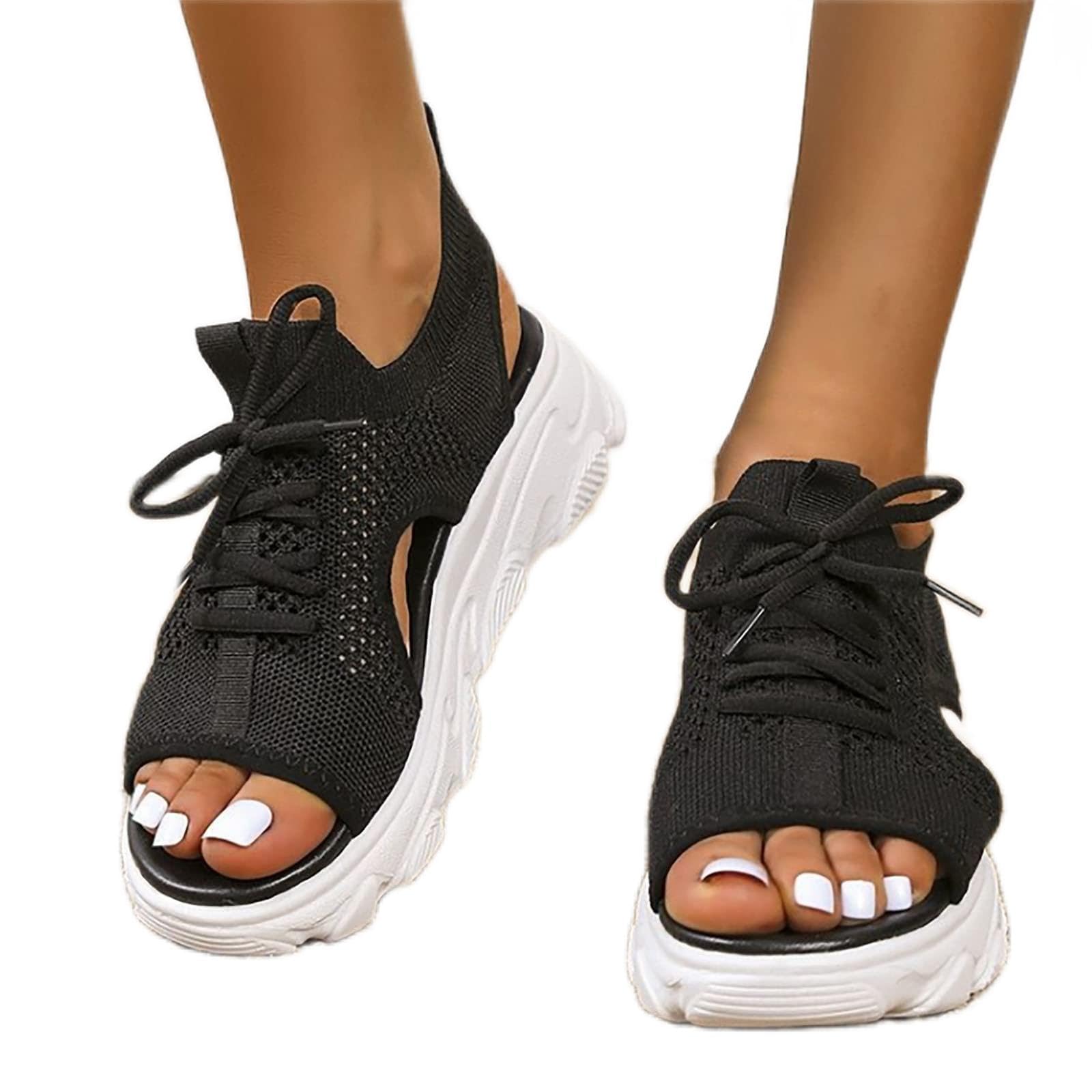 **Orthopedic Sandals for Women - Comfortable Wedge Heel Dressy Summer Sandals with Ankle Strap | Fashion Casual Espadrille Platform Sandals for Beach, Outdoor & Daily Wear**