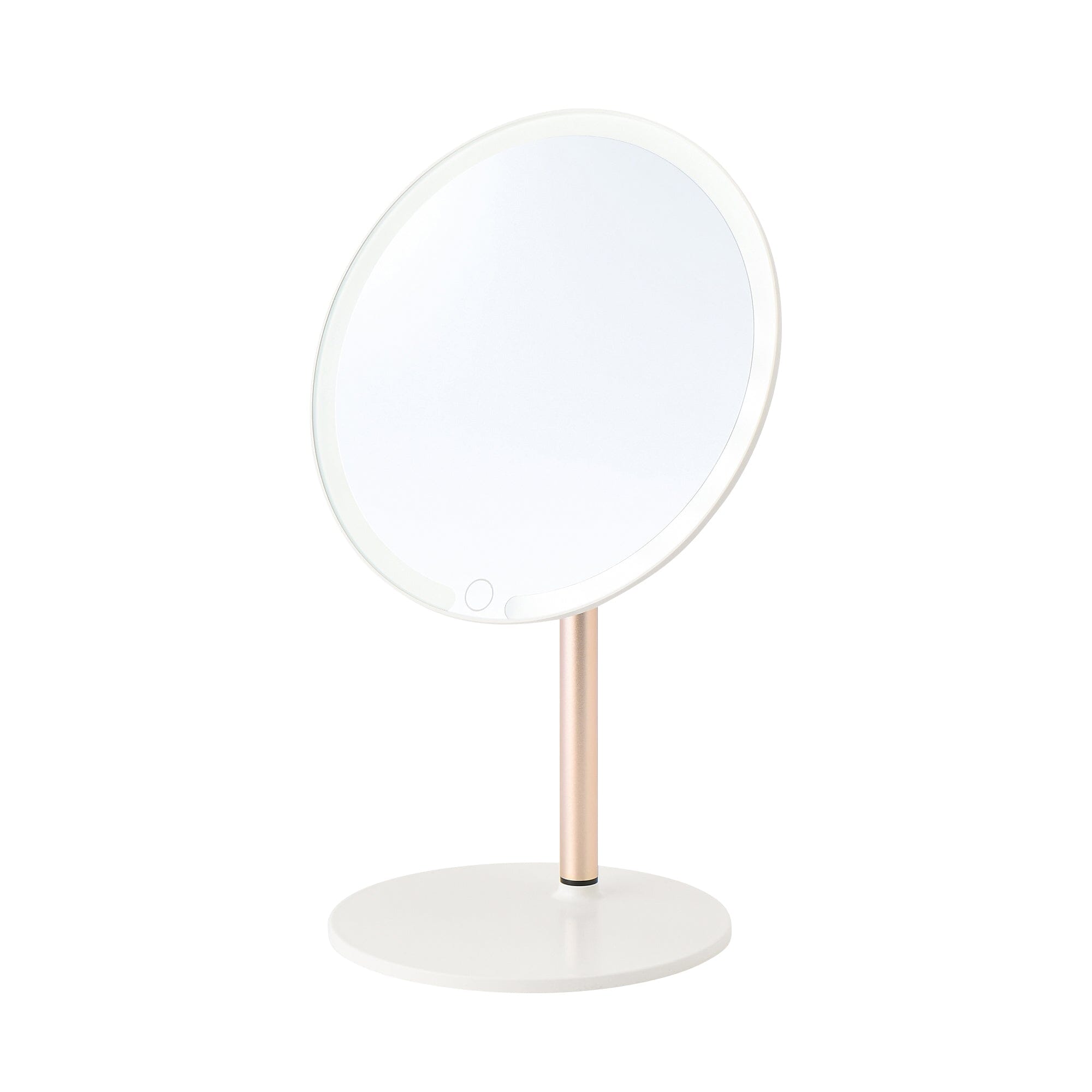 LED Vanity Mirror with Stand - Adjustable Brightness & Touch Control for Makeup, Skincare, and Hair Styling - White (Perfect for Bedroom, Bathroom, and Dressing Room)