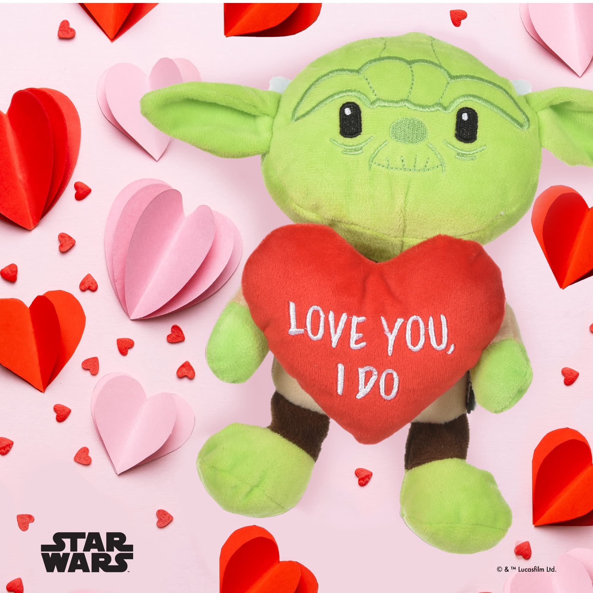 Star Wars Yoda Plush Squeaker Dog Toy - 9