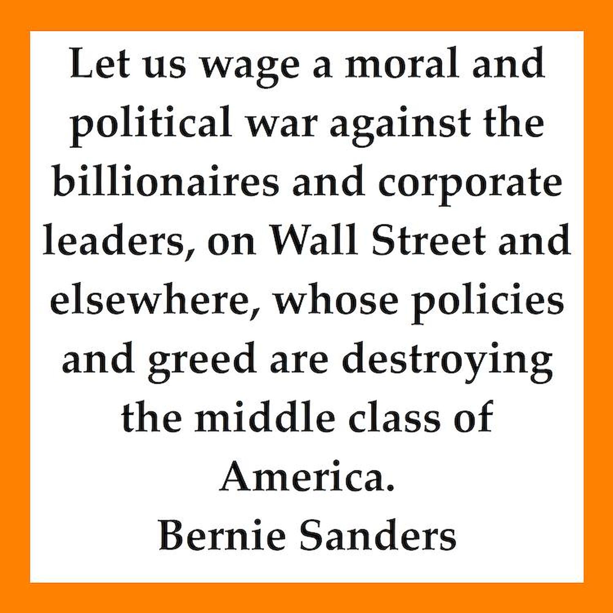 Bernie Sanders Quote 3x3 Inch Square Car Magnet - Funny Political Bumper Sticker for Cars, Trucks & Metal Surfaces - Perfect for Campaign Support, Political Humor & Expressing Your Views