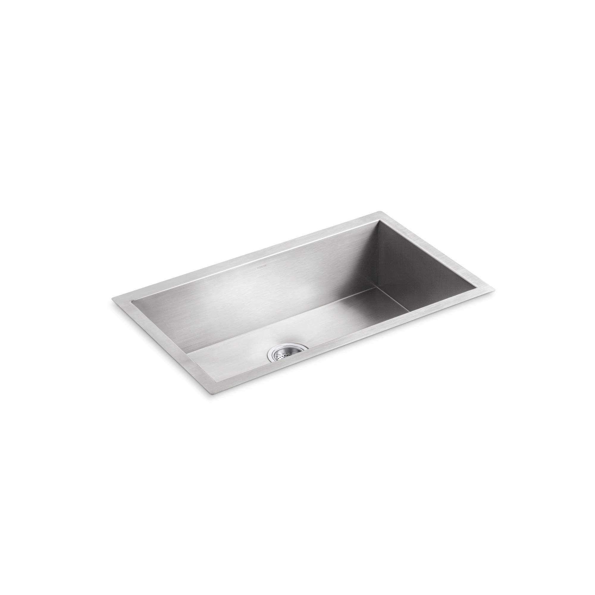 KOHLER 3821-NA Vault Single Bowl Kitchen Sink - Large 33