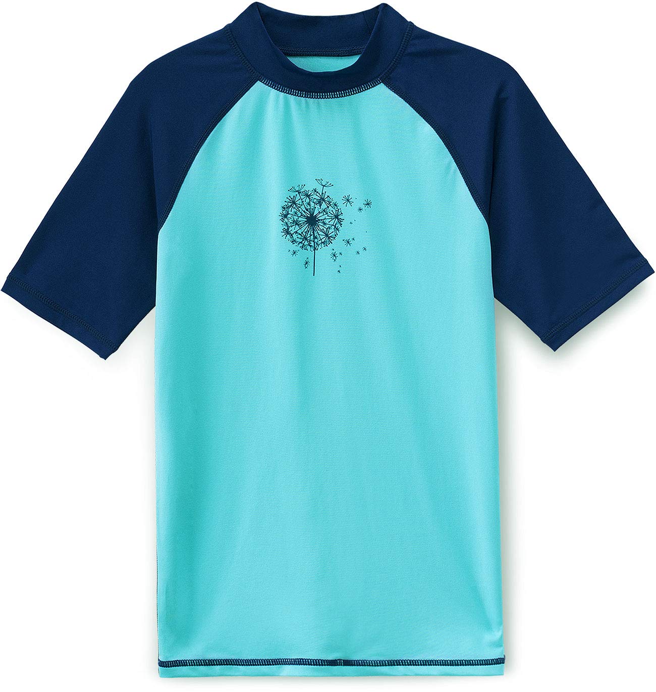 TSLA UPF 50+ Kids Sun Protection Rash Guard - Short Sleeve UV Swim Shirt for Boys & Girls - Quick Dry Surf & Swim Top for Beach, Pool & Water Activities