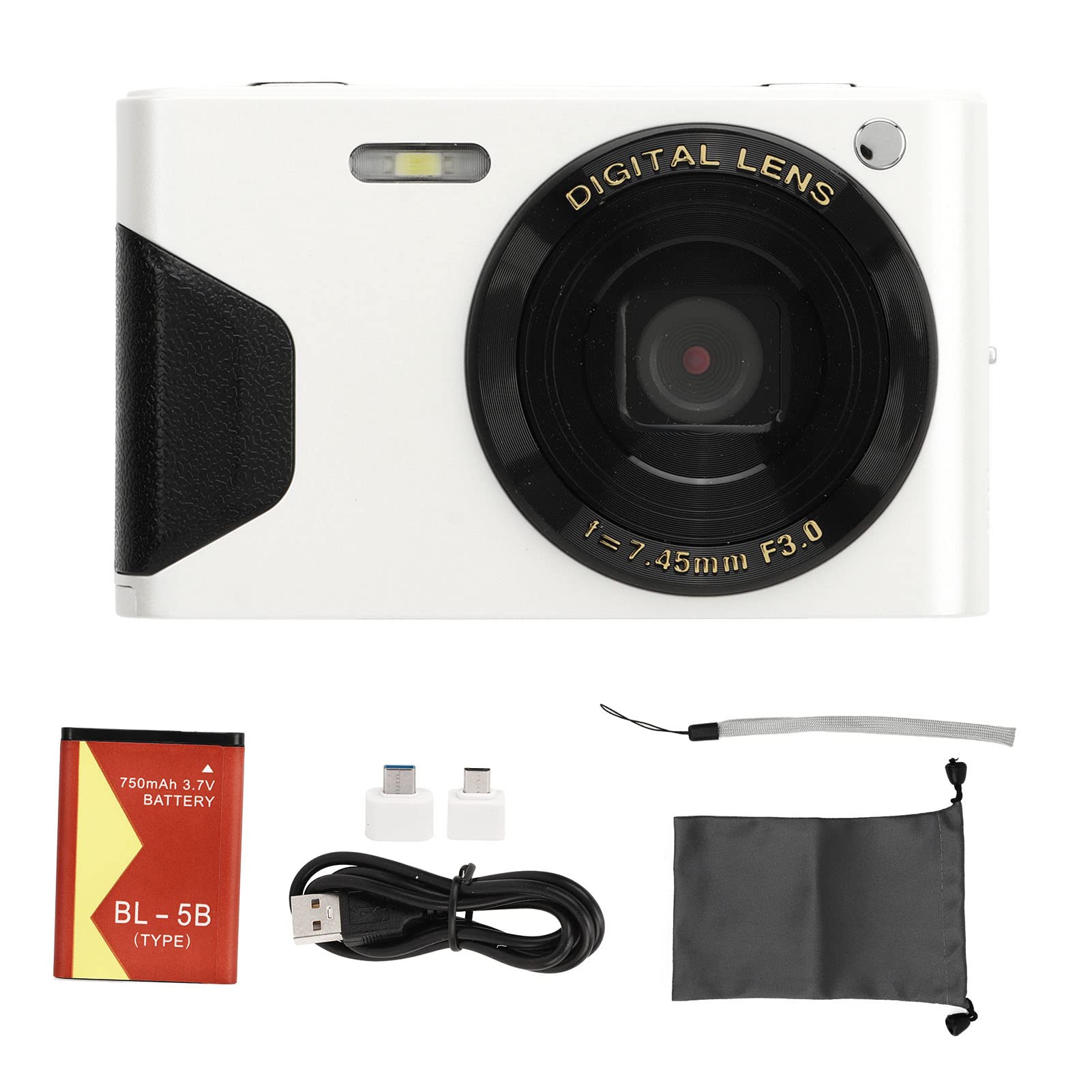 30MP 1080P Vlogging Camera with 8X Zoom - Perfect for Travel & Selfies